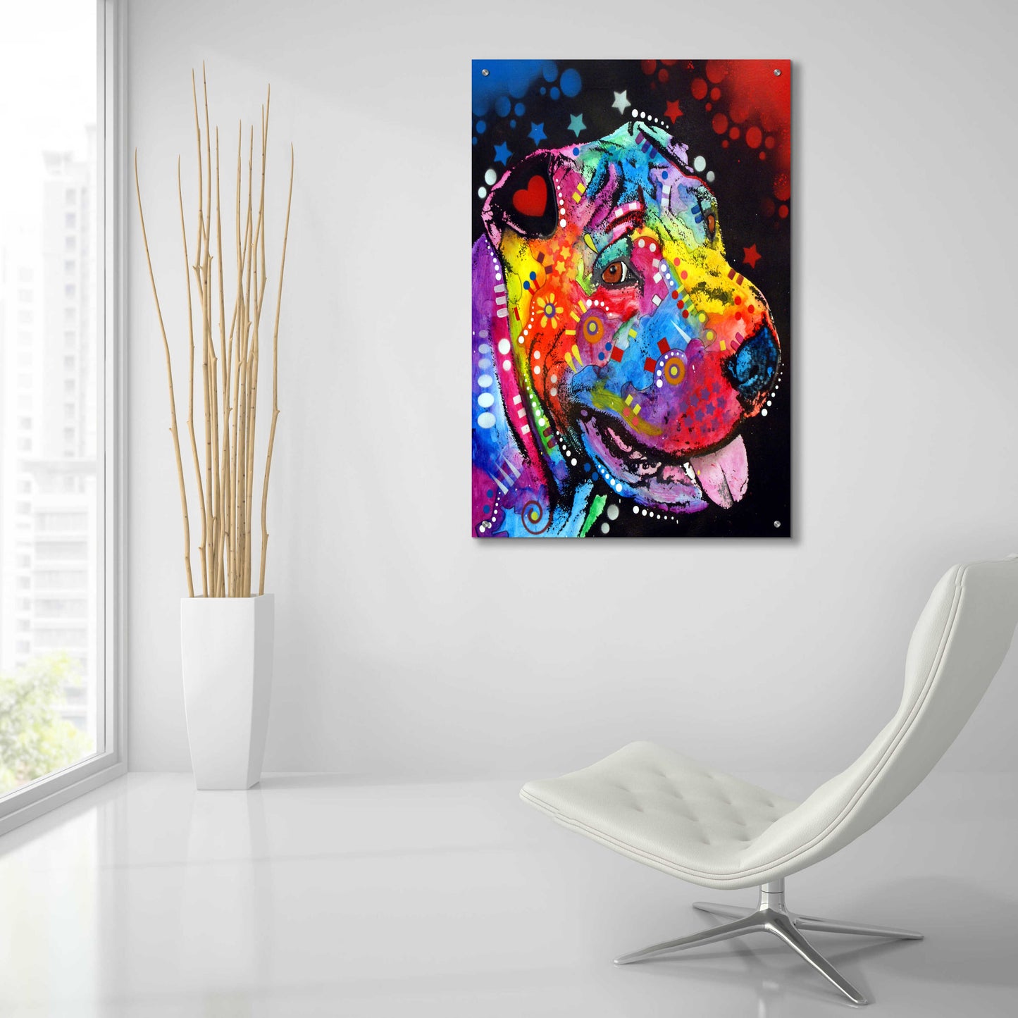 Epic Art 'Shar Pei' by Dean Russo, Acrylic Glass Wall Art,24x36