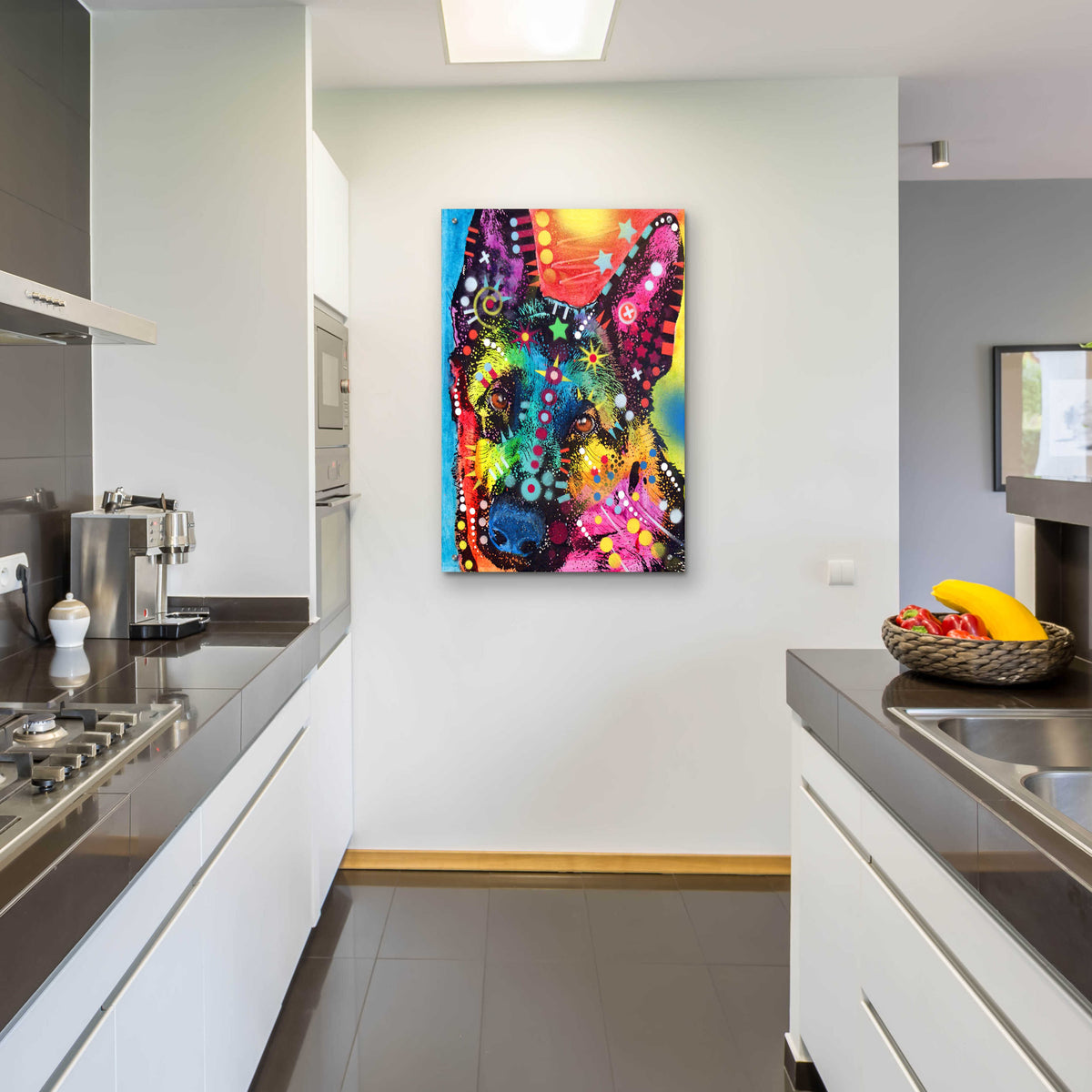 Epic Art 'Shep' by Dean Russo, Acrylic Glass Wall Art,24x36