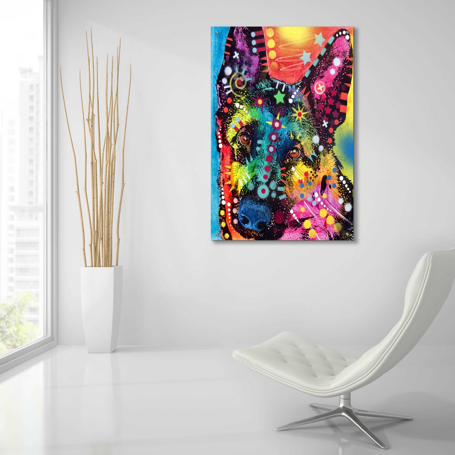 Epic Art 'Shep' by Dean Russo, Acrylic Glass Wall Art,24x36