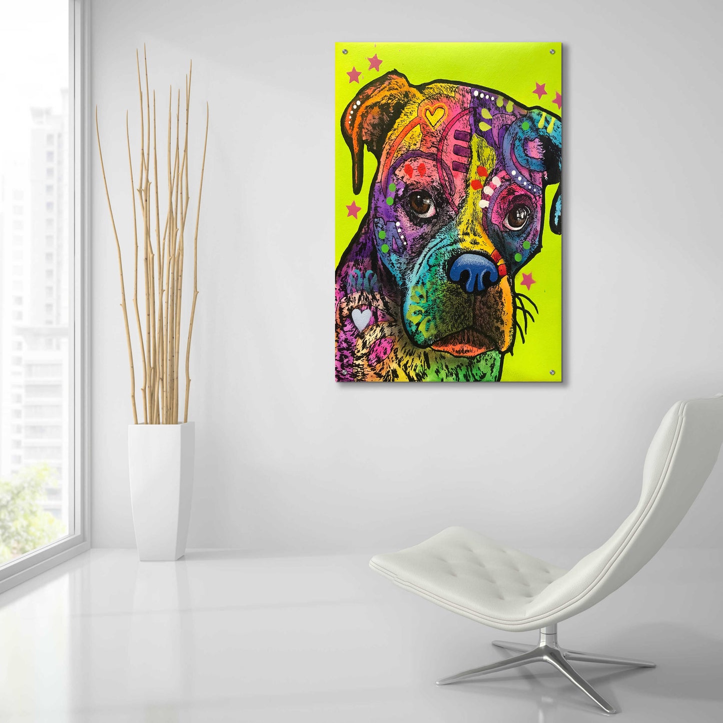 Epic Art 'Kristin' by Dean Russo, Acrylic Glass Wall Art,24x36