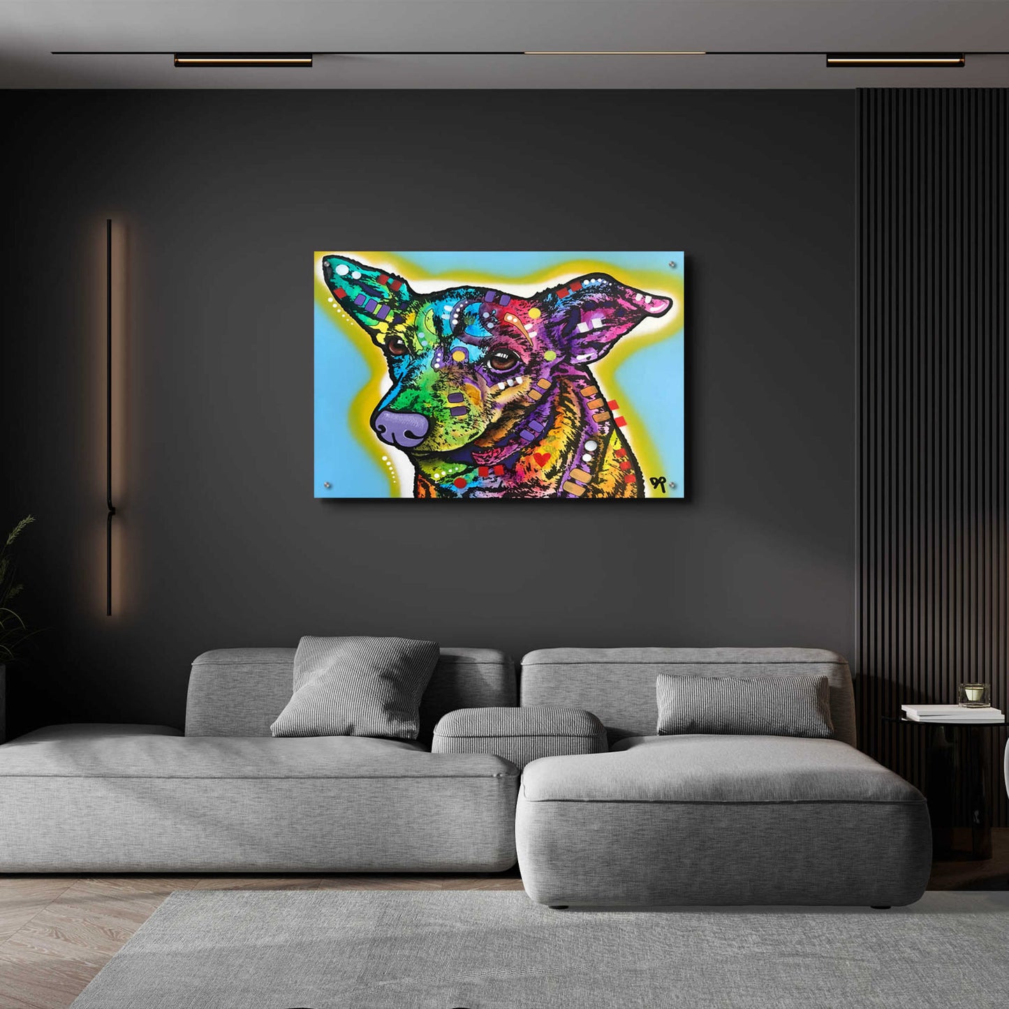 Epic Art 'Squat' by Dean Russo, Acrylic Glass Wall Art,36x24