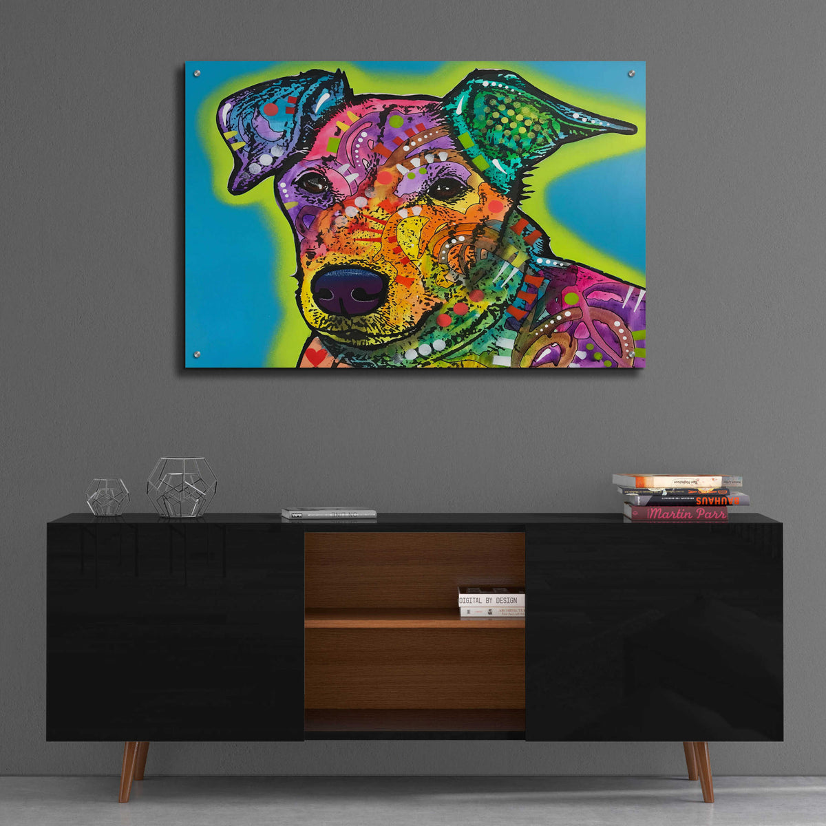 Epic Art 'Shamus' by Dean Russo, Acrylic Glass Wall Art,36x24