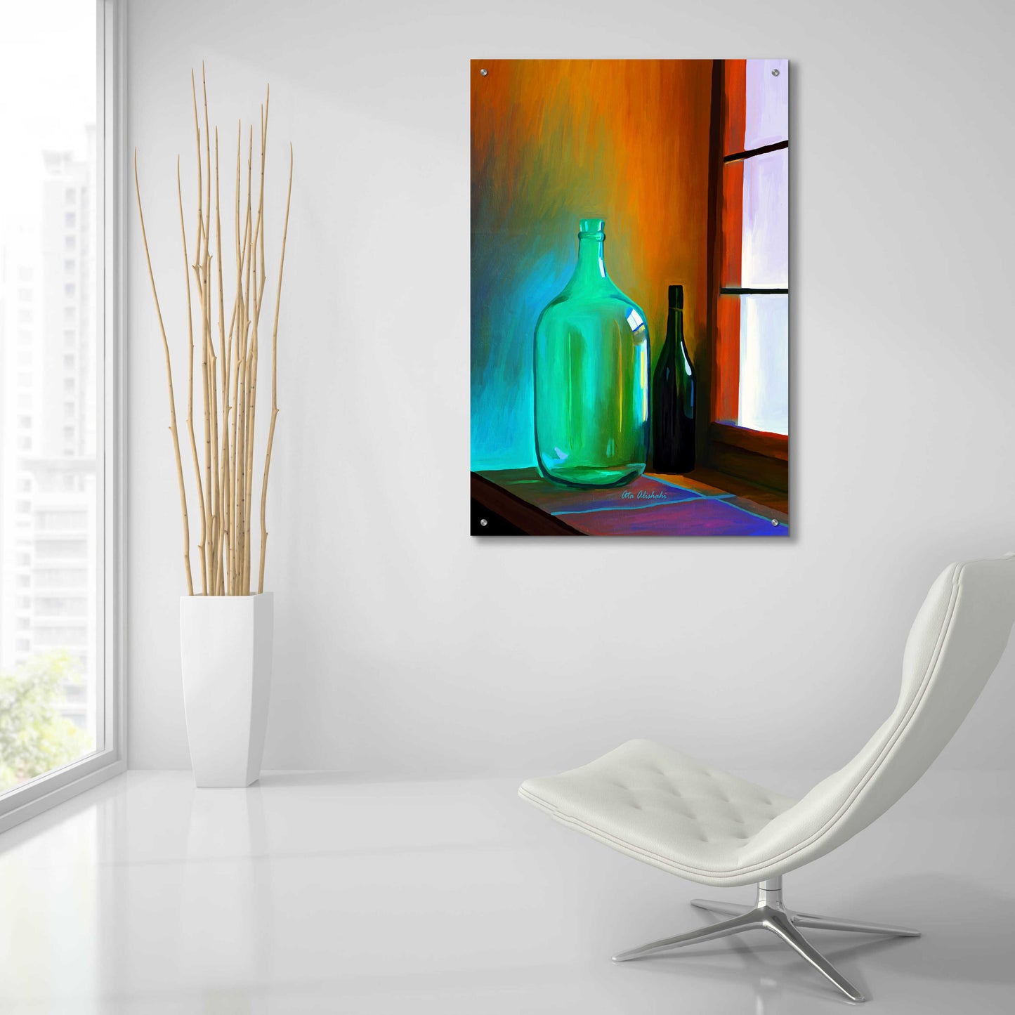 Epic Art 'Big Bottle' by Ata Alishahi, Acrylic Glass Wall Art,24x36