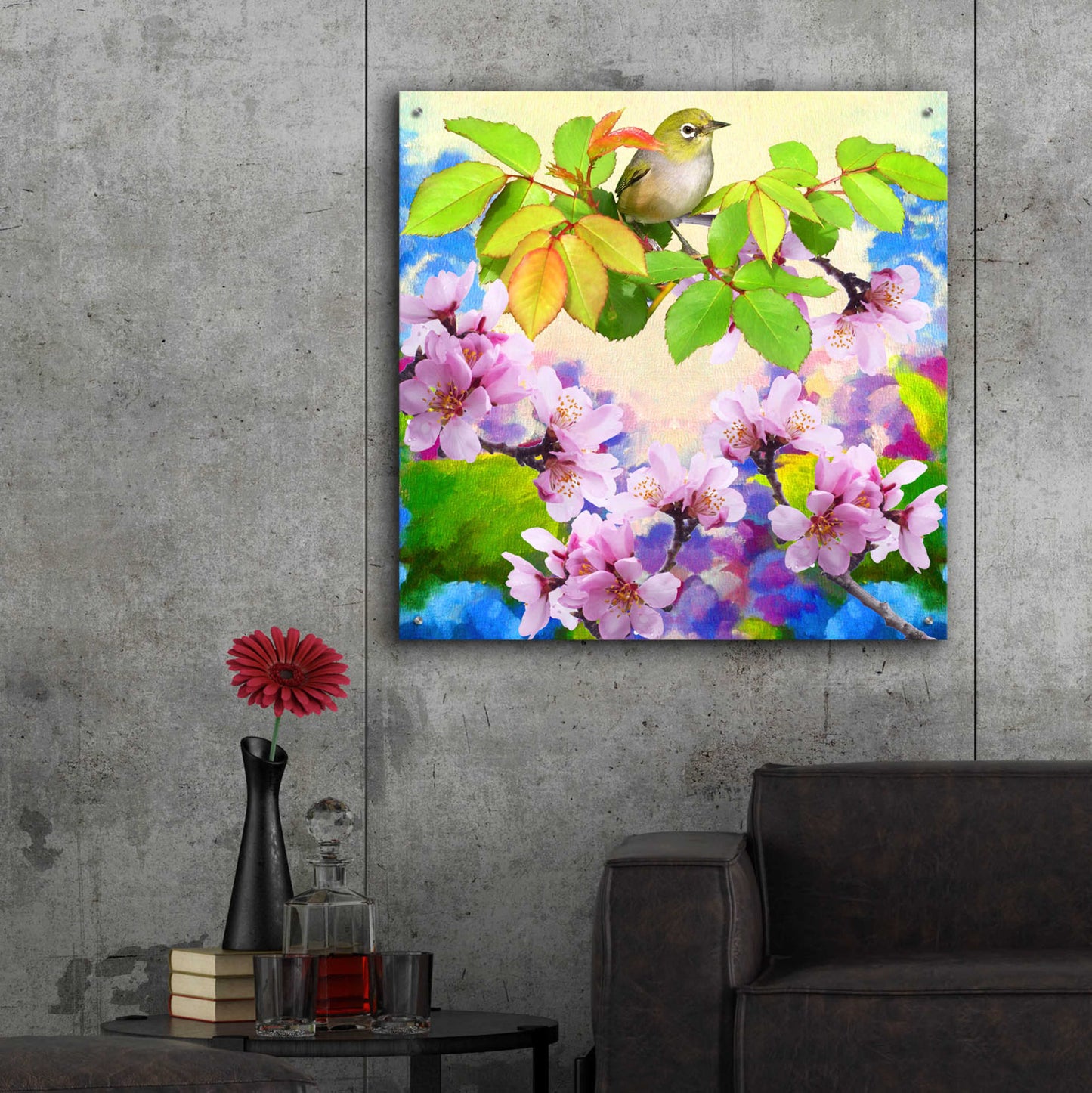 Epic Art 'Spring Colors 2' by Ata Alishahi, Acrylic Glass Wall Art,36x36