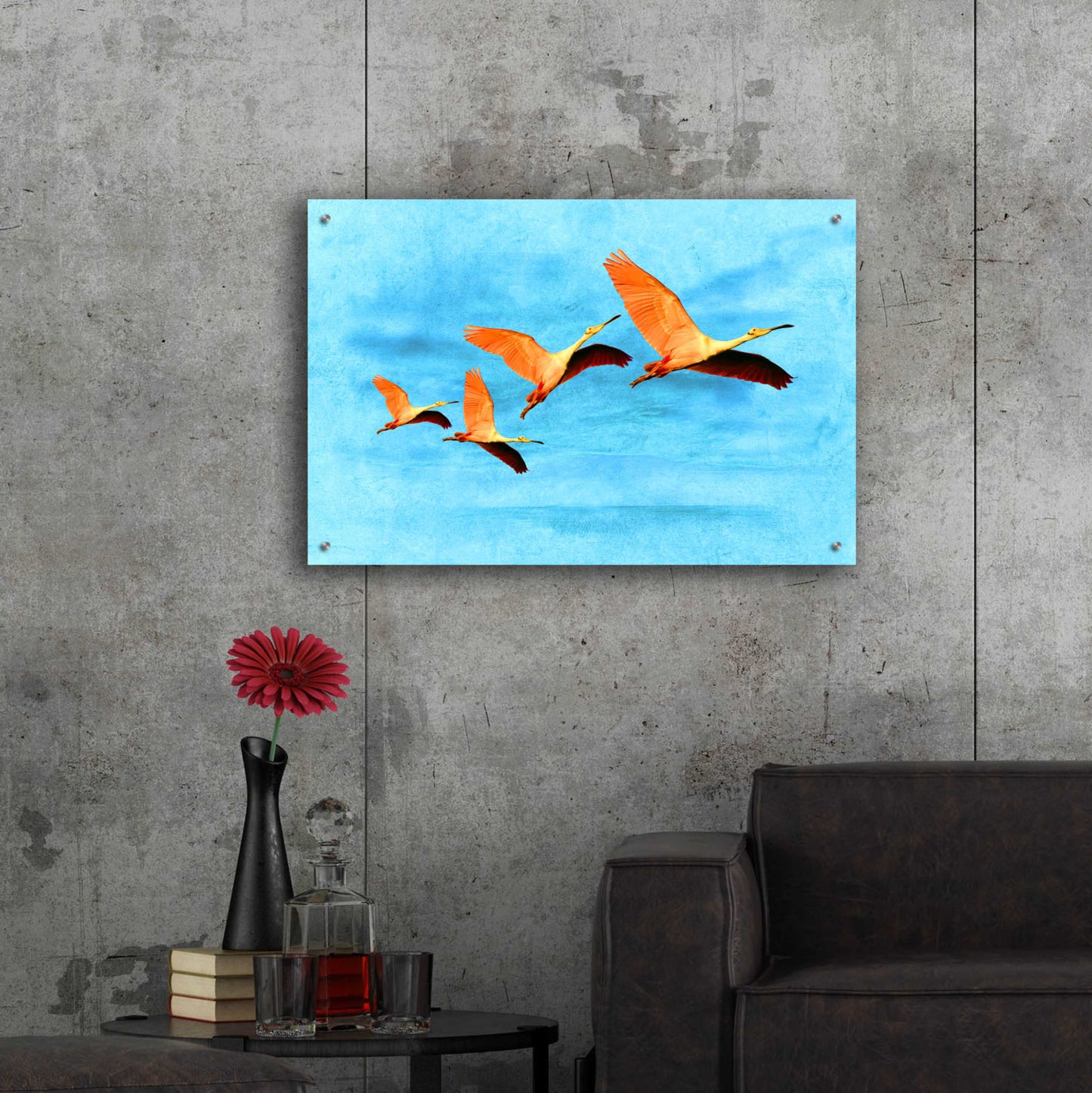 Epic Art 'Blue Bird 2A2' by Ata Alishahi, Acrylic Glass Wall Art,36x24