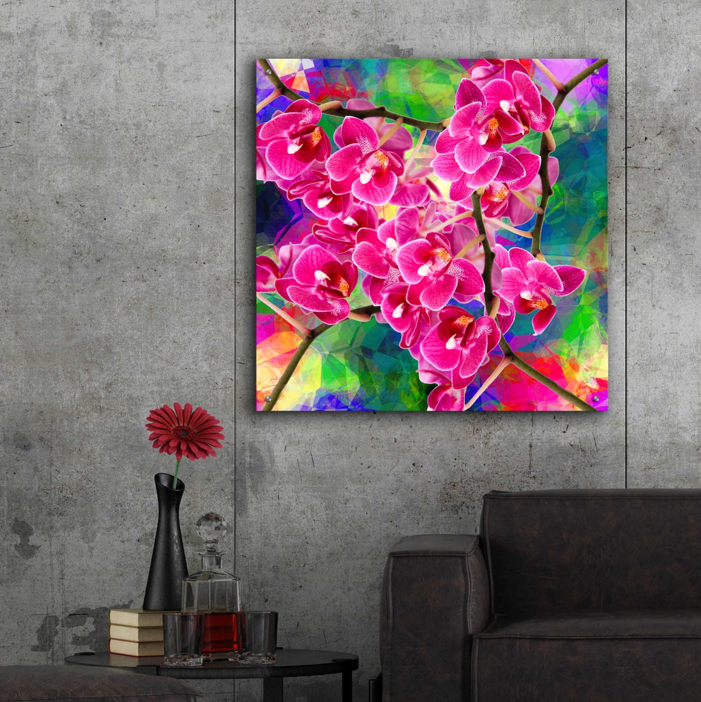 Epic Art 'Flower Spring 2' by Ata Alishahi, Acrylic Glass Wall Art,36x36