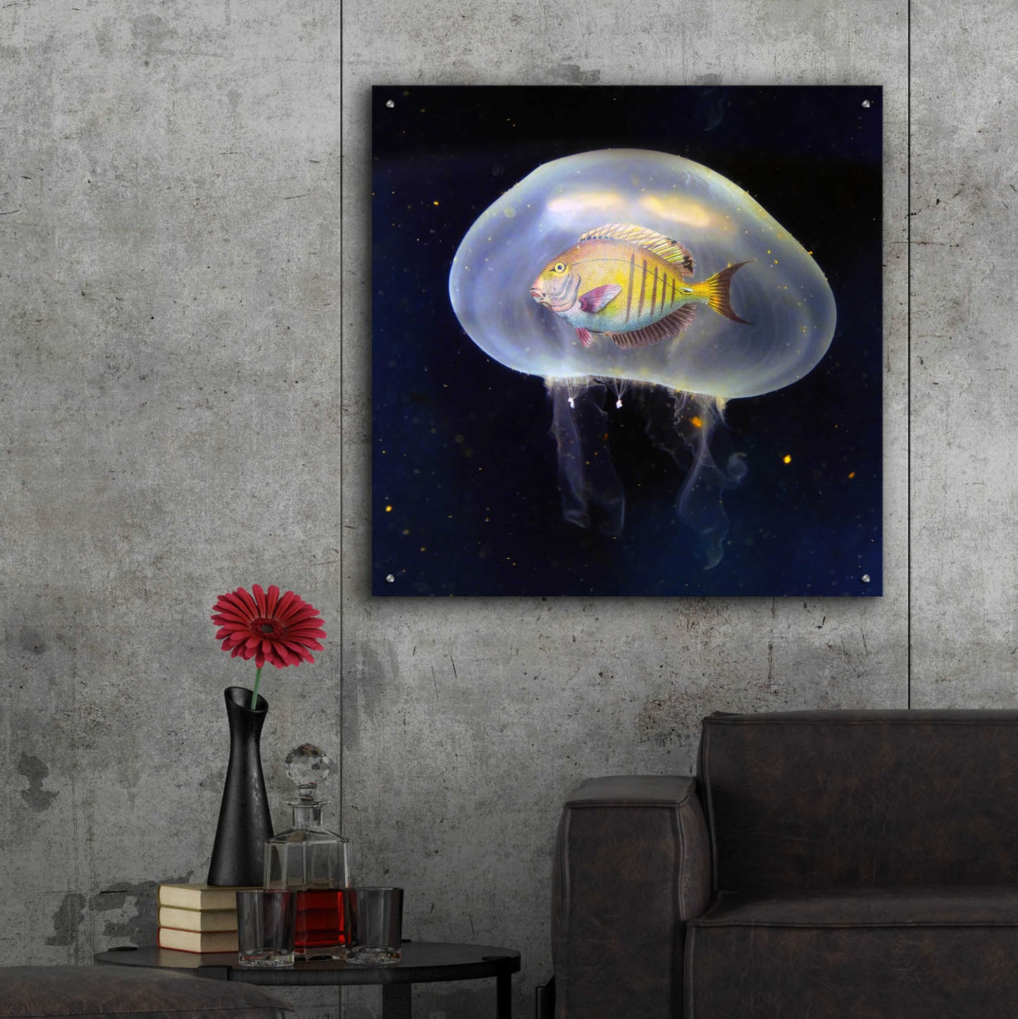 Epic Art 'No Way' by Ata Alishahi, Acrylic Glass Wall Art,36x36