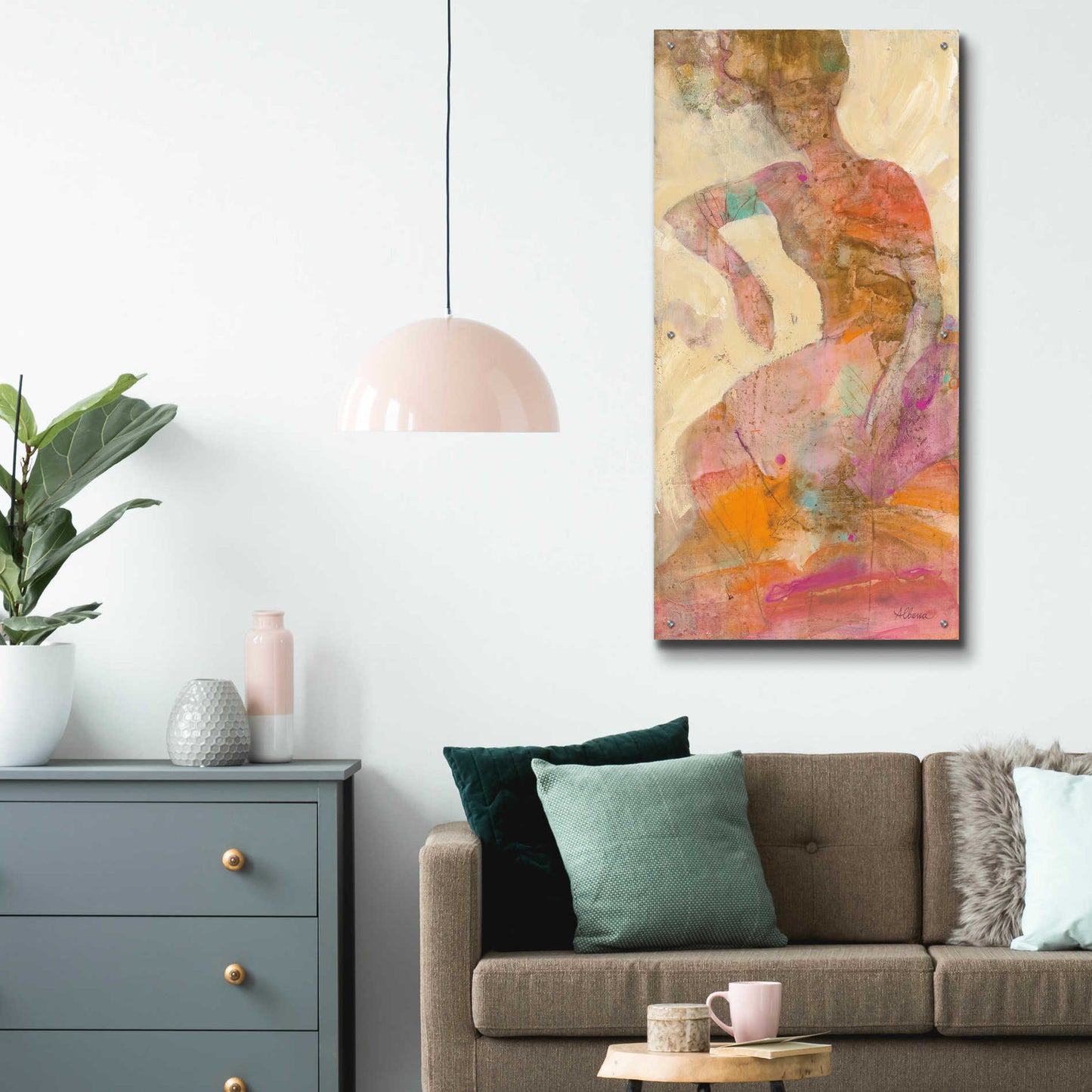 Epic Art 'Reflection II' by Albena Hristova, Acrylic Glass Wall Art,24x48