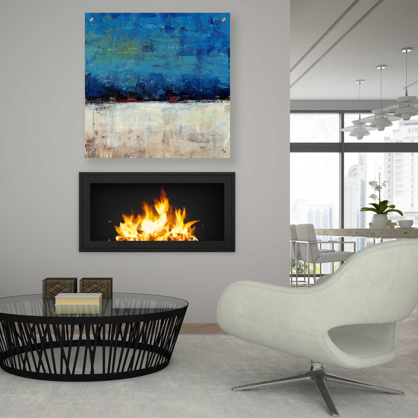 Epic Art 'A Touch of Red I' by Tim O'Toole, Acrylic Glass Wall Art,36x36