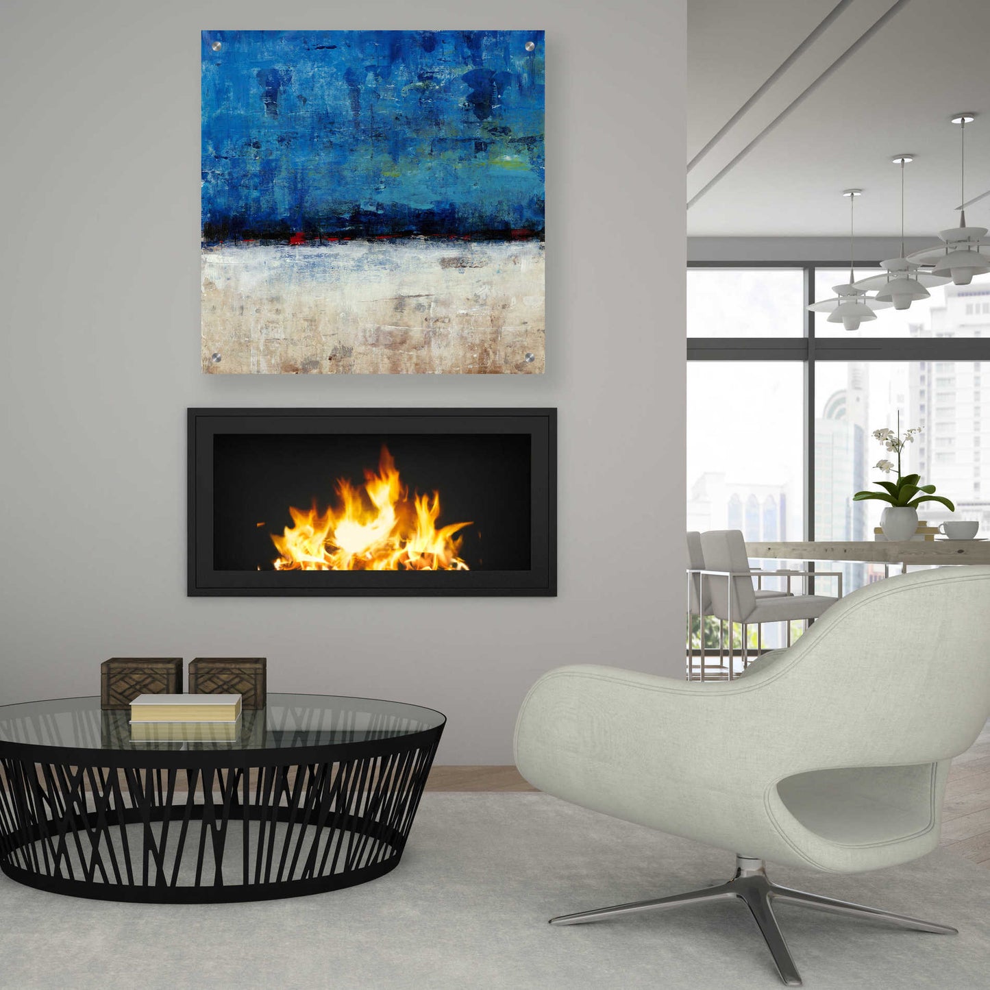 Epic Art 'A Touch of Red II' by Tim O'Toole, Acrylic Glass Wall Art,36x36