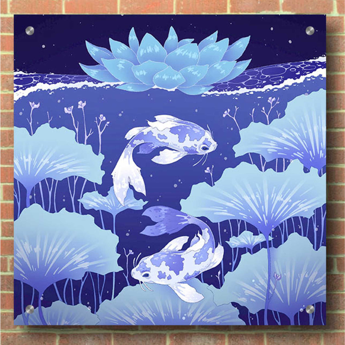 Epic Art 'Serenity Blue' by Avery Multer, Acrylic Glass Wall Art,36x36