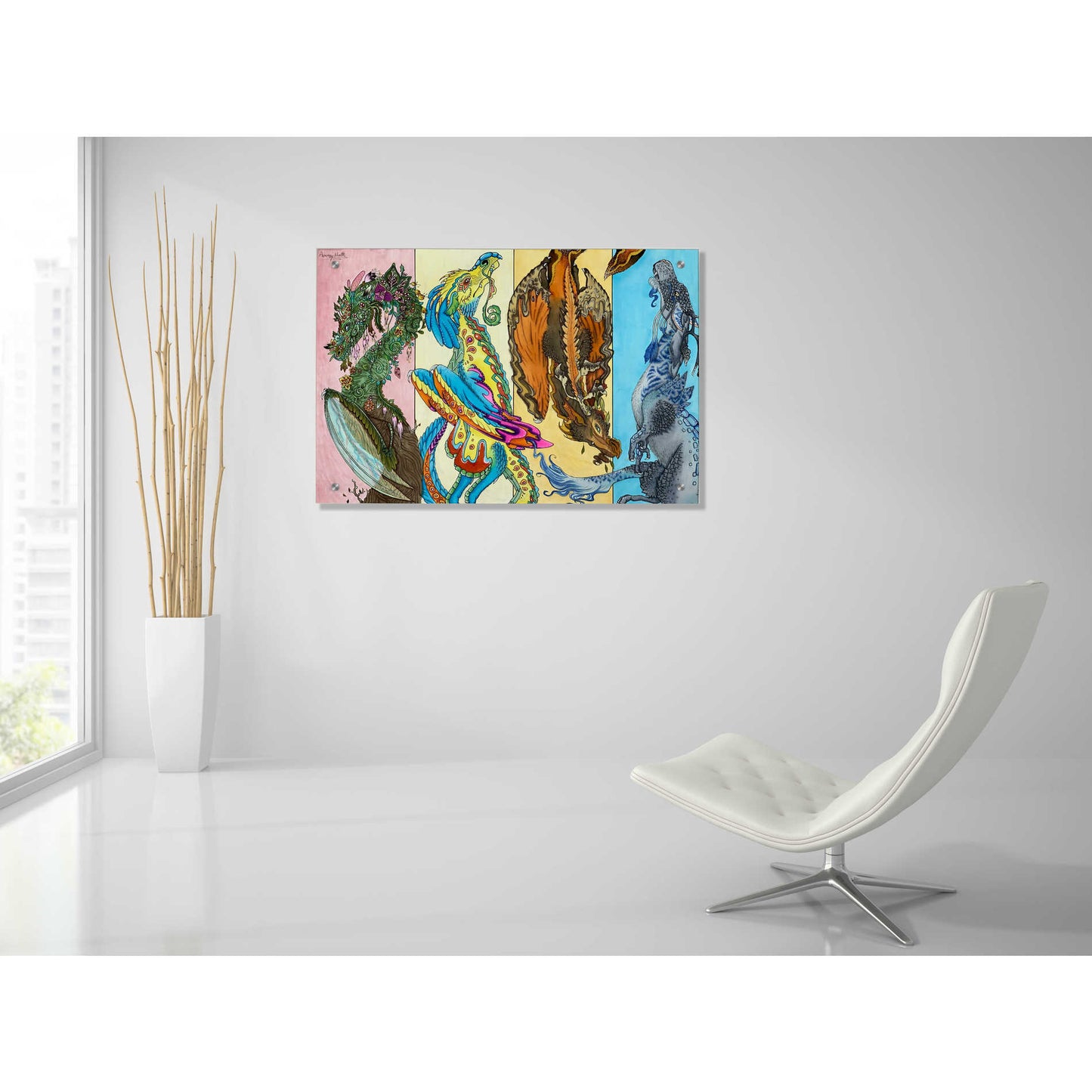 Epic Art 'The Four Seasons' by Avery Multer, Acrylic Glass Wall Art,36x24