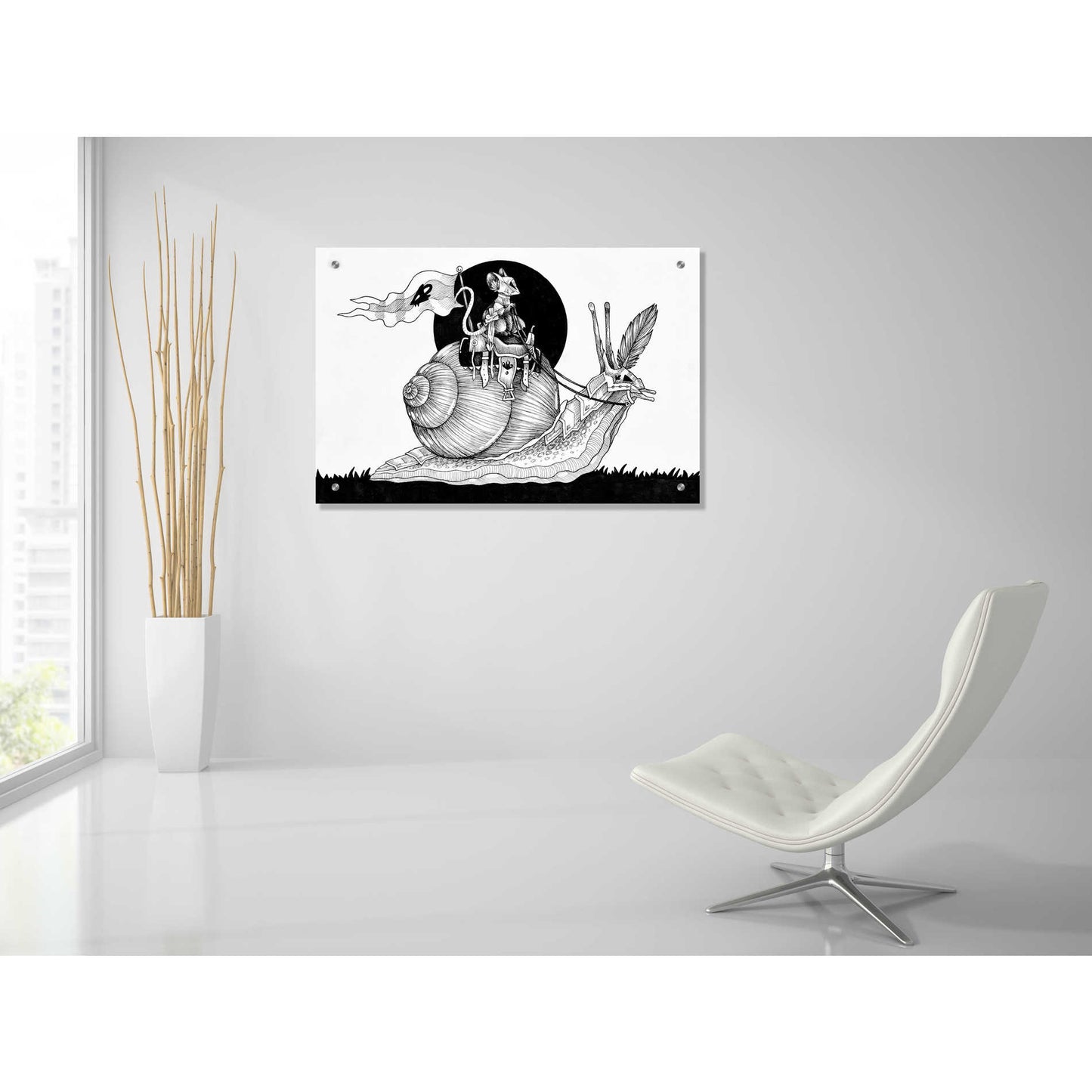 Epic Art 'Valiant Steed' by Avery Multer, Acrylic Glass Wall Art,36x24