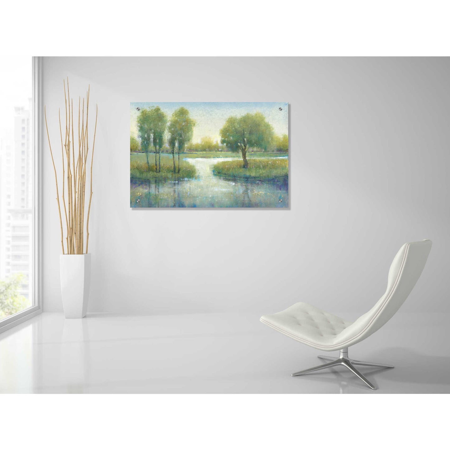 Epic Art 'Winding River I' by Tim O'Toole, Acrylic Glass Wall Art,36x24