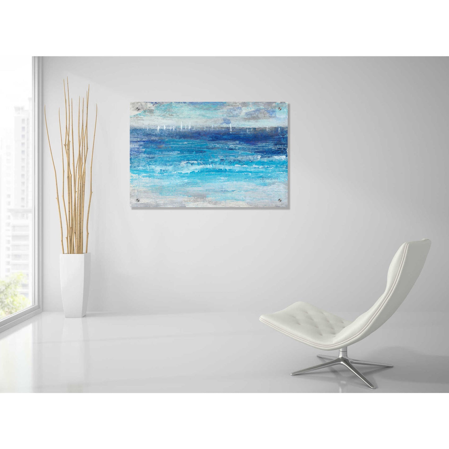 Epic Art 'Sailing Afar I' by Tim O'Toole, Acrylic Glass Wall Art,36x24
