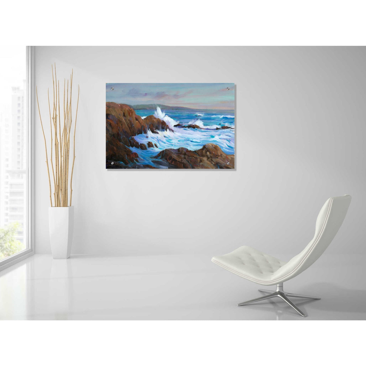 Epic Art 'Seascape Faraway II' by Tim O'Toole, Acrylic Glass Wall Art,36x24