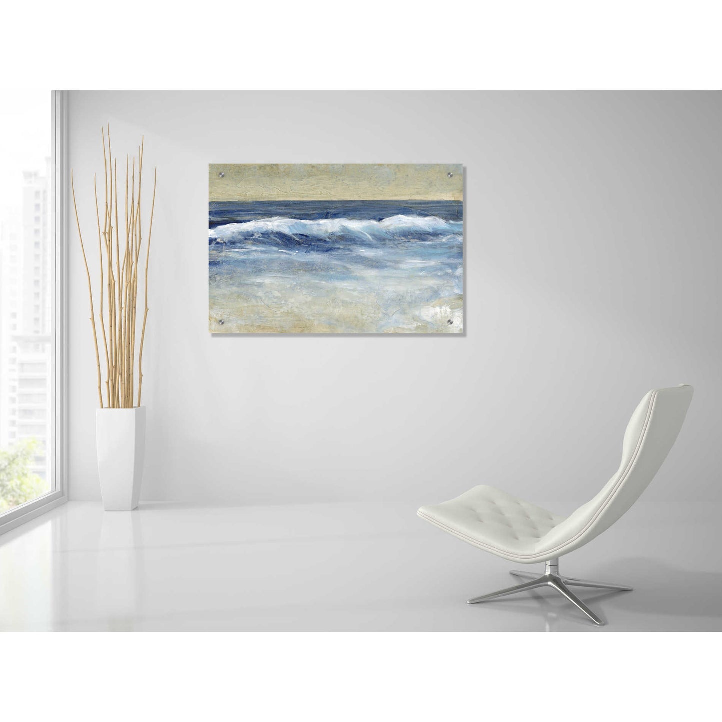 Epic Art 'Breaking Shore Waves II' by Tim O'Toole, Acrylic Glass Wall Art,36x24