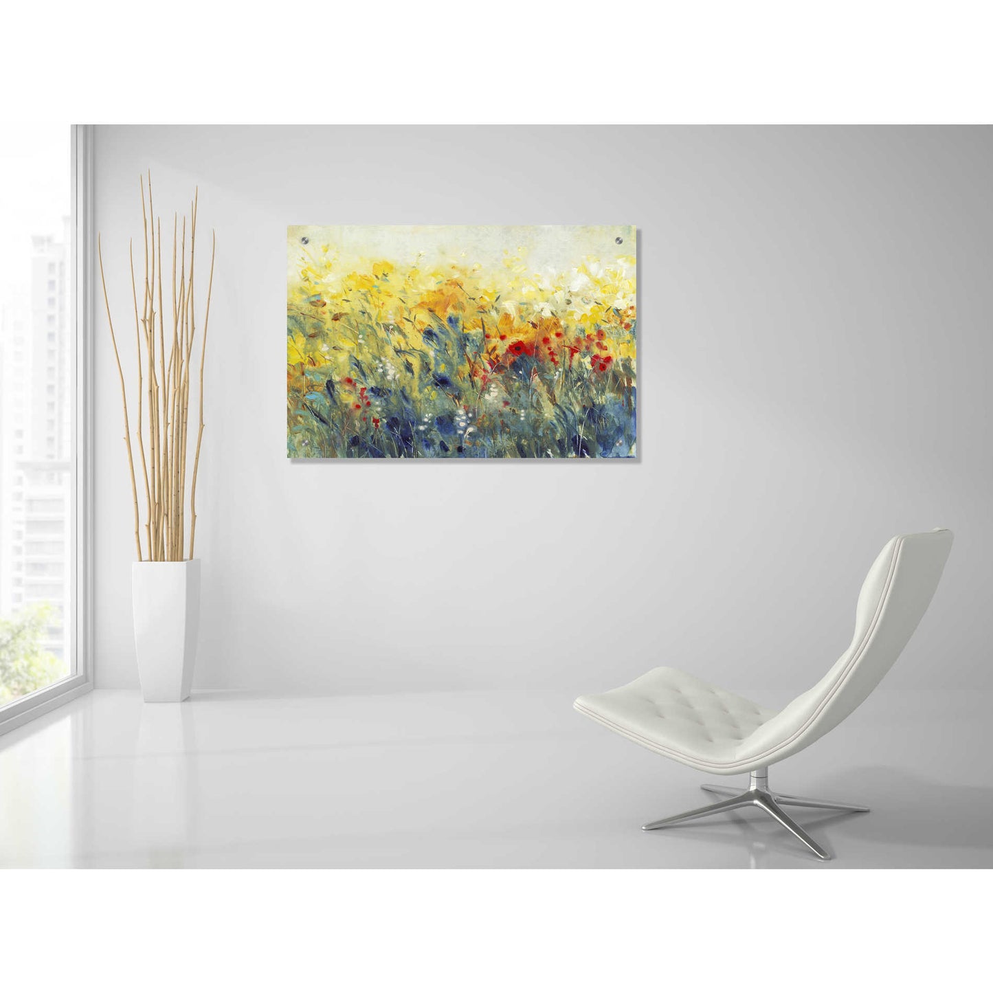 Epic Art 'Flowers Sway I' by Tim O'Toole, Acrylic Glass Wall Art,36x24