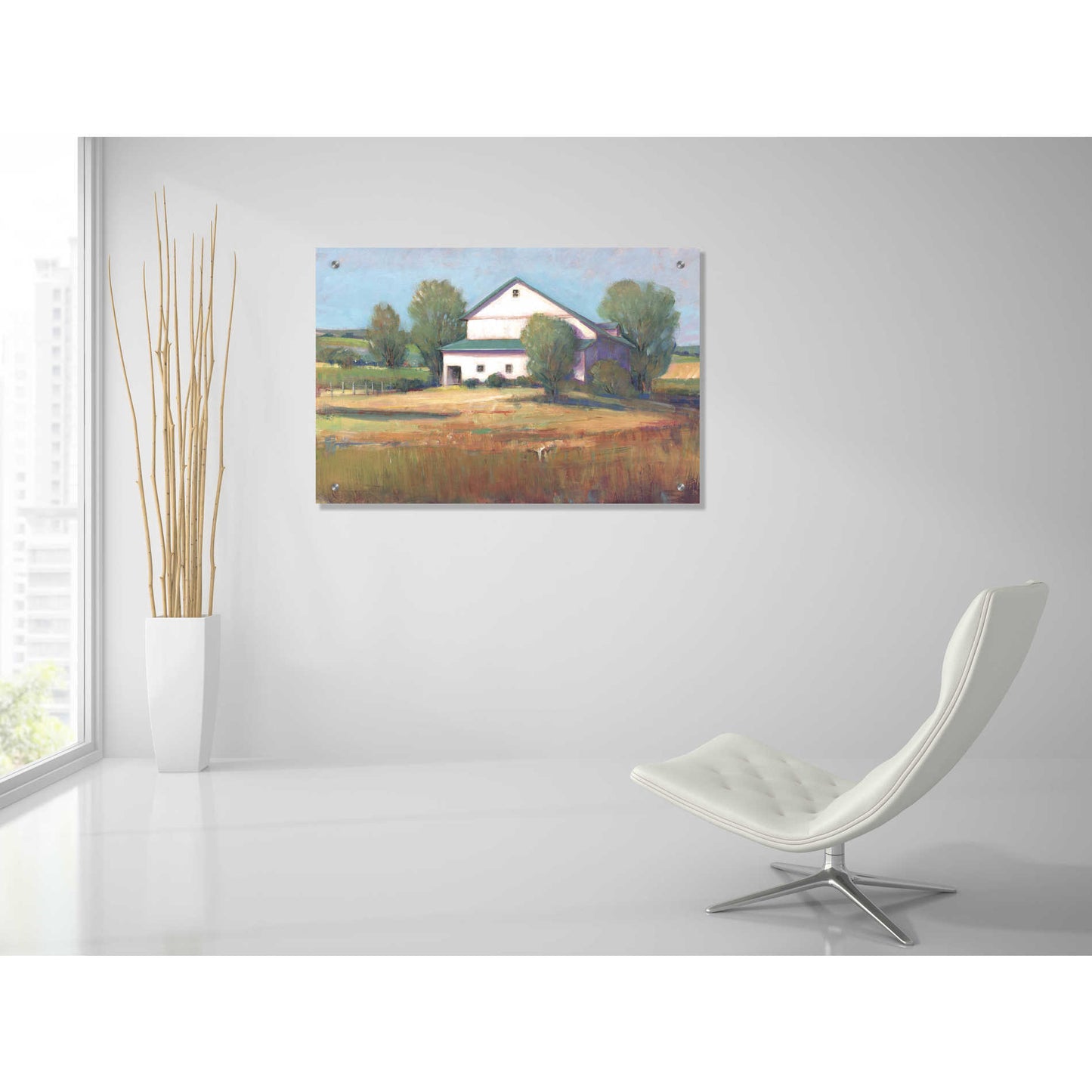 Epic Art 'Country Barn II' by Tim O'Toole, Acrylic Glass Wall Art,36x24