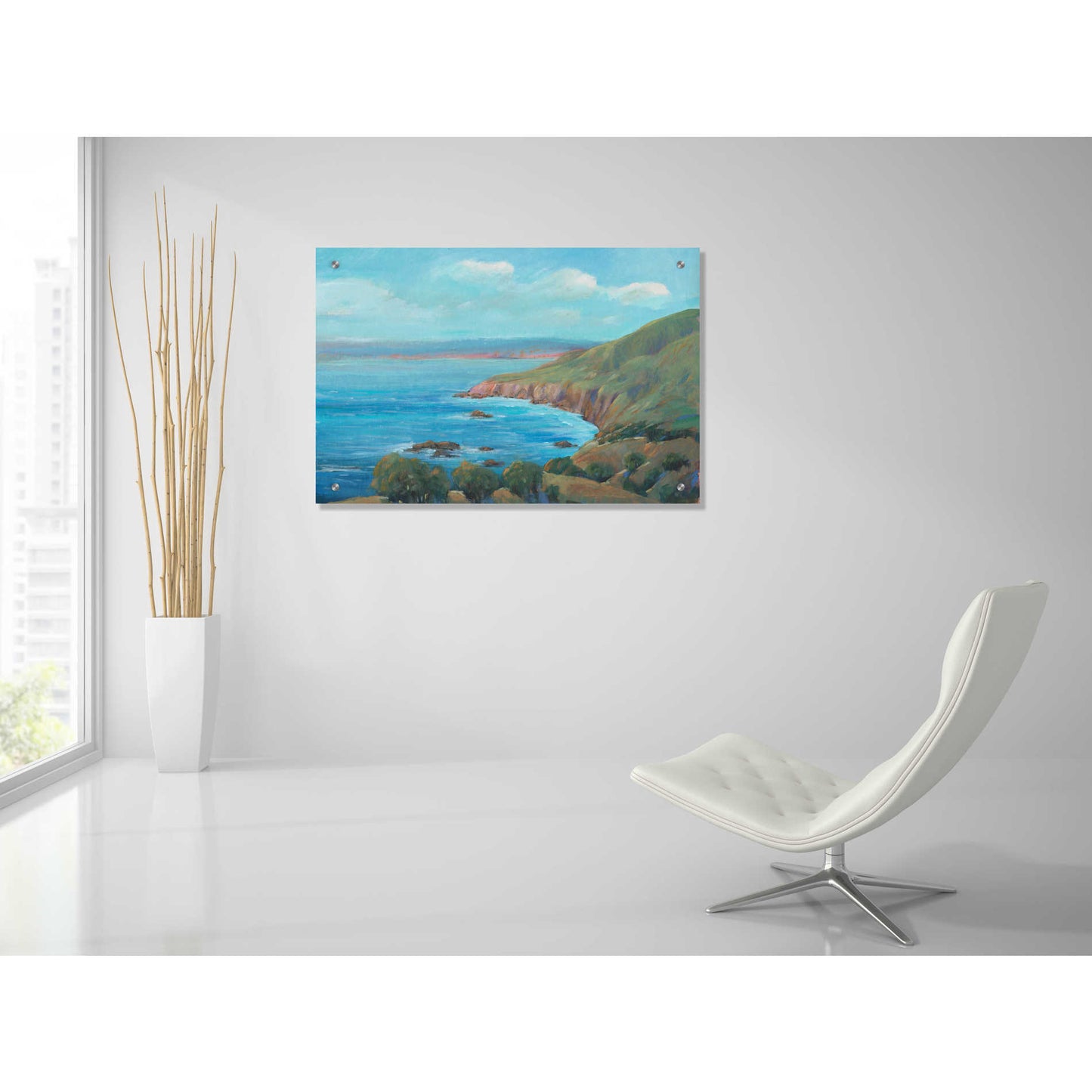 Epic Art 'Rocky Coastline I' by Tim O'Toole, Acrylic Glass Wall Art,36x24