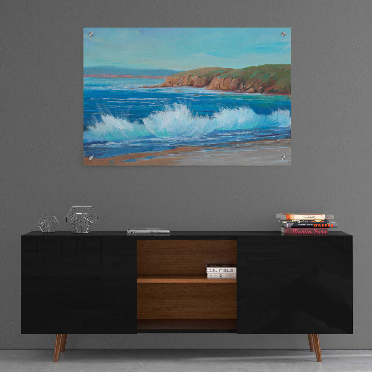 Epic Art 'Rocky Coastline II' by Tim O'Toole, Acrylic Glass Wall Art,36x24