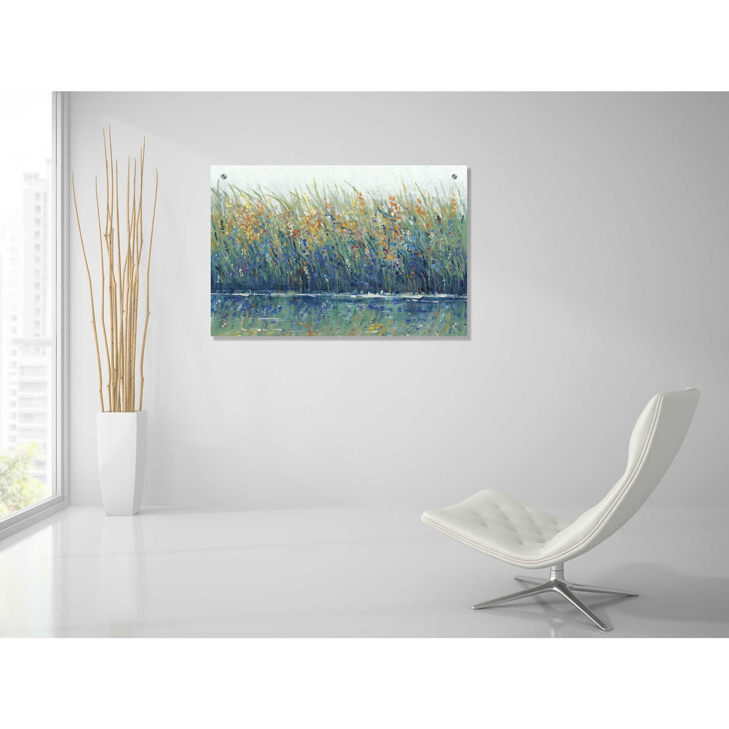 Epic Art 'Wildflower Reflection II' by Tim O'Toole, Acrylic Glass Wall Art,36x24