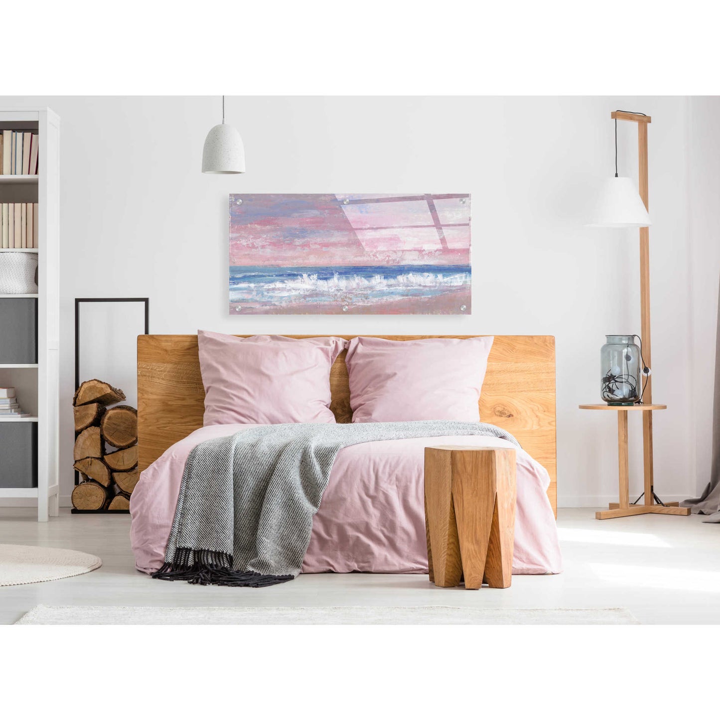 Epic Art 'Coastal Pink Horizon II' by Tim O'Toole, Acrylic Glass Wall Art,48x24