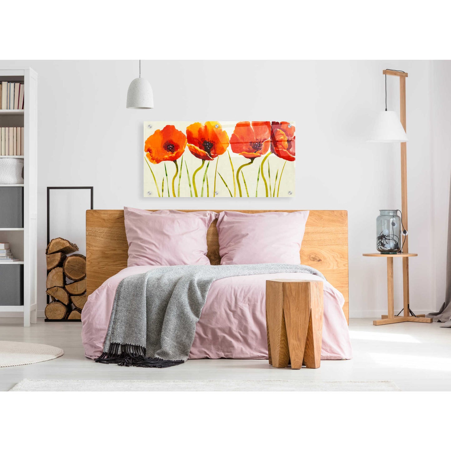 Epic Art 'Row of Tulips II' by Tim O'Toole, Acrylic Glass Wall Art,48x24