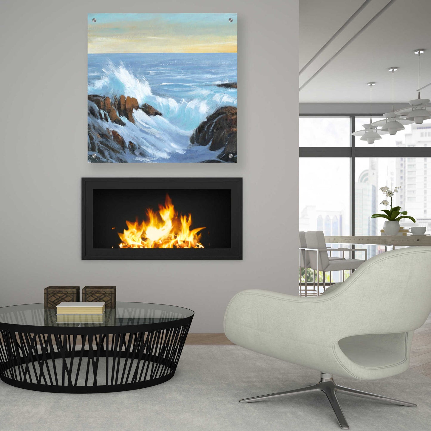 Epic Art 'Rip Tide II' by Tim O'Toole, Acrylic Glass Wall Art,36x36