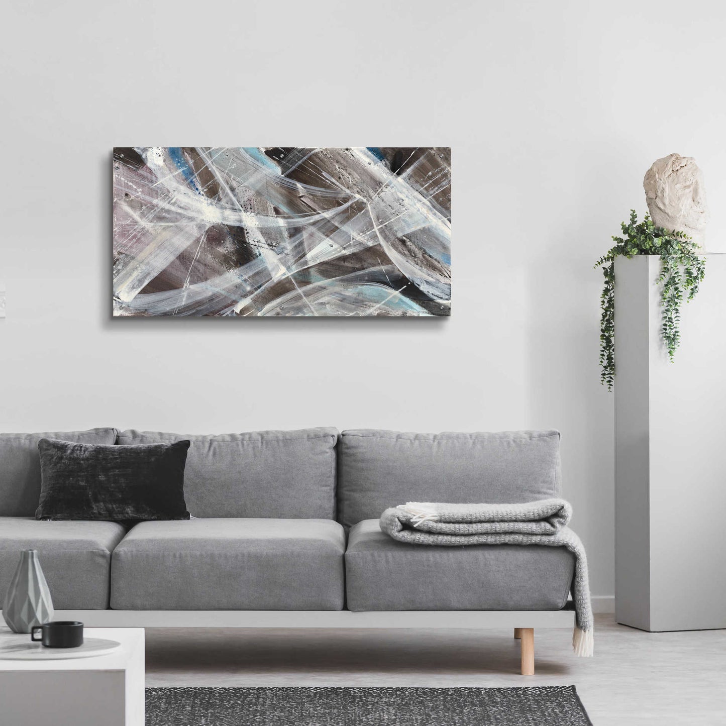 Epic Art 'Glacier VI' by Albena Hristova, Acrylic Glass Wall Art,48x24