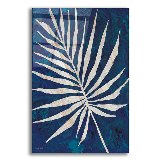 Epic Art 'Palm Leaf Navy' by Cindy Jacobs, Acrylic Glass Wall Art