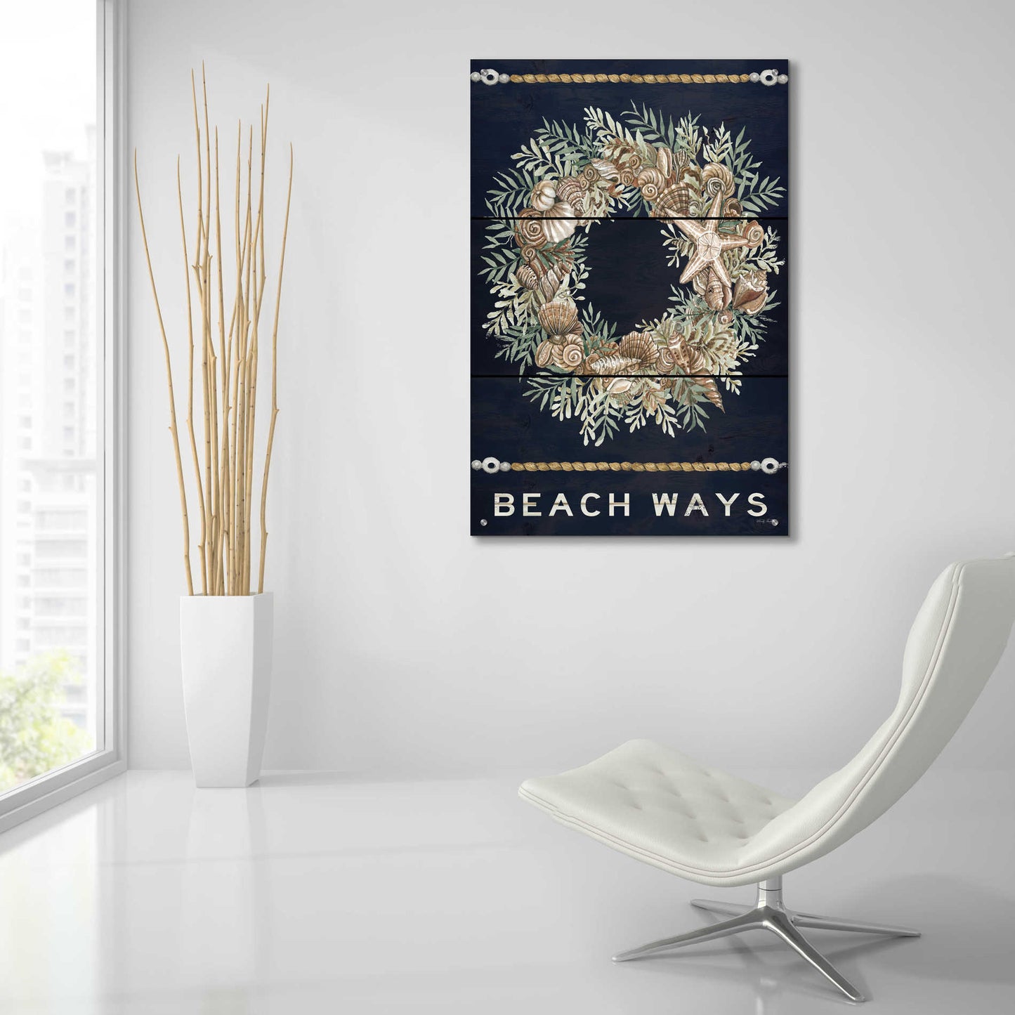 Epic Art 'Beach Ways' by Cindy Jacobs, Acrylic Glass Wall Art,24x36