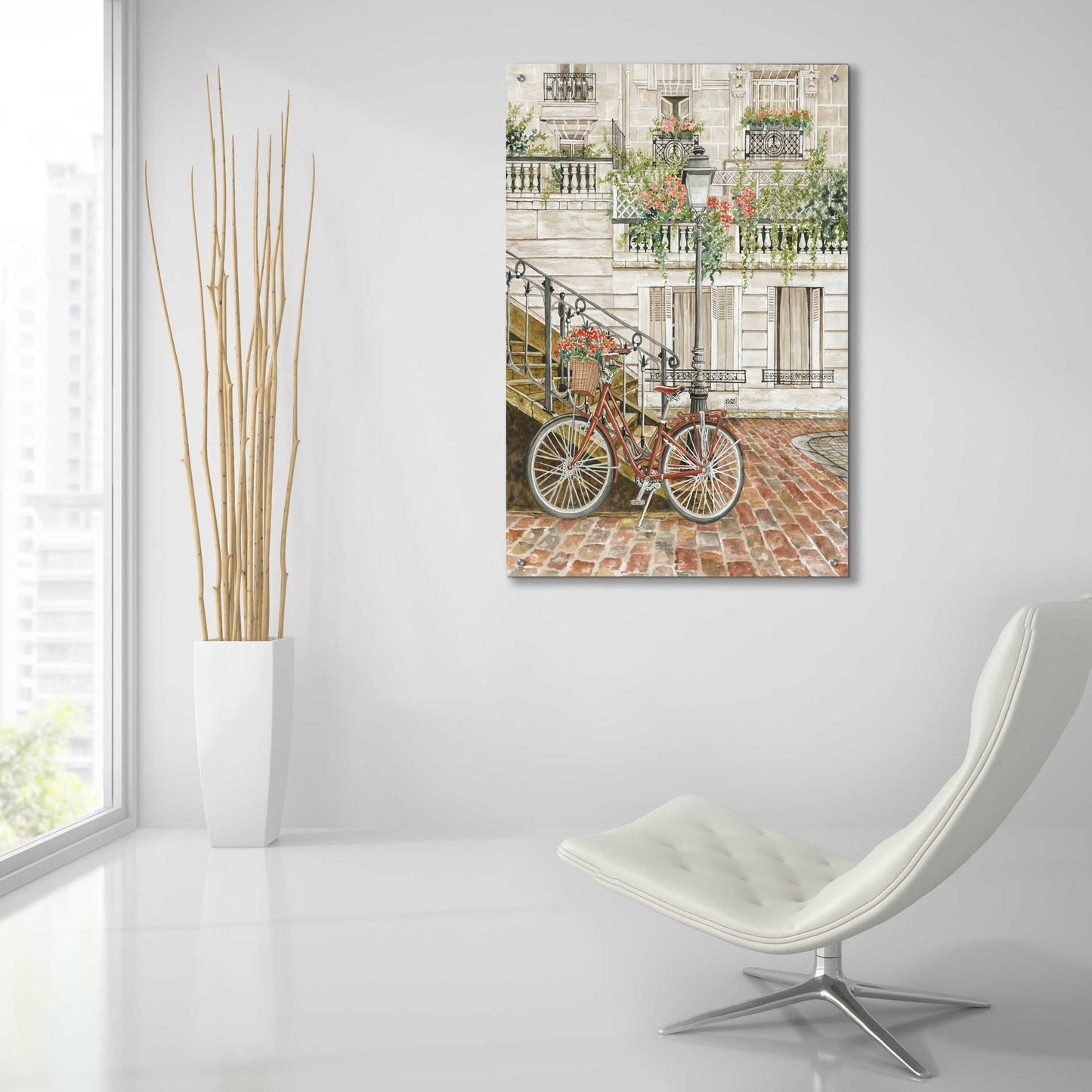 Epic Art 'Cobblestone Charm' by Cindy Jacobs, Acrylic Glass Wall Art,24x36