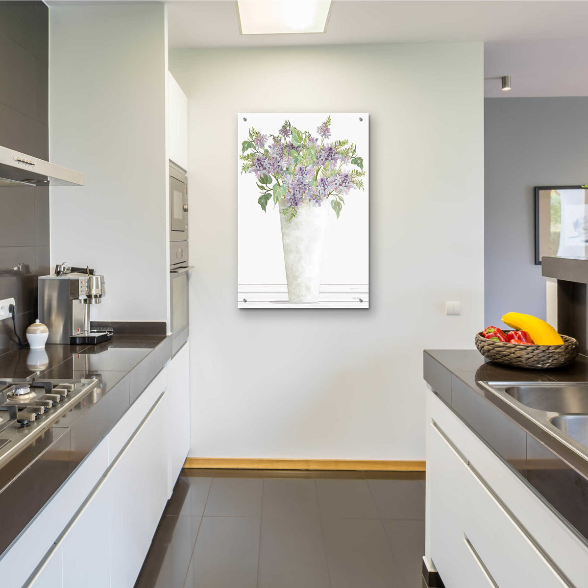 Epic Art 'Lilacs I' by Cindy Jacobs, Acrylic Glass Wall Art,24x36
