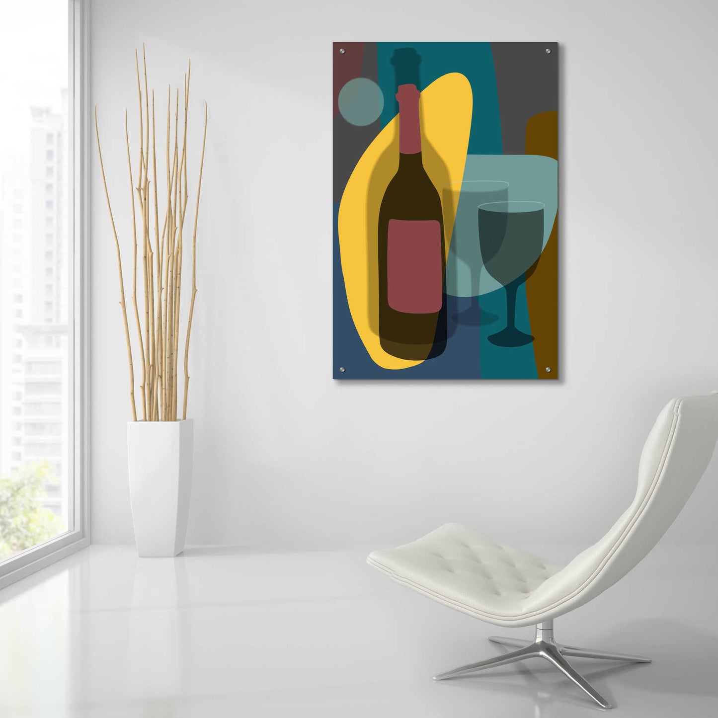 Epic Art 'Five O’Clock' by Ayse, Acrylic Glass Wall Art,24x36