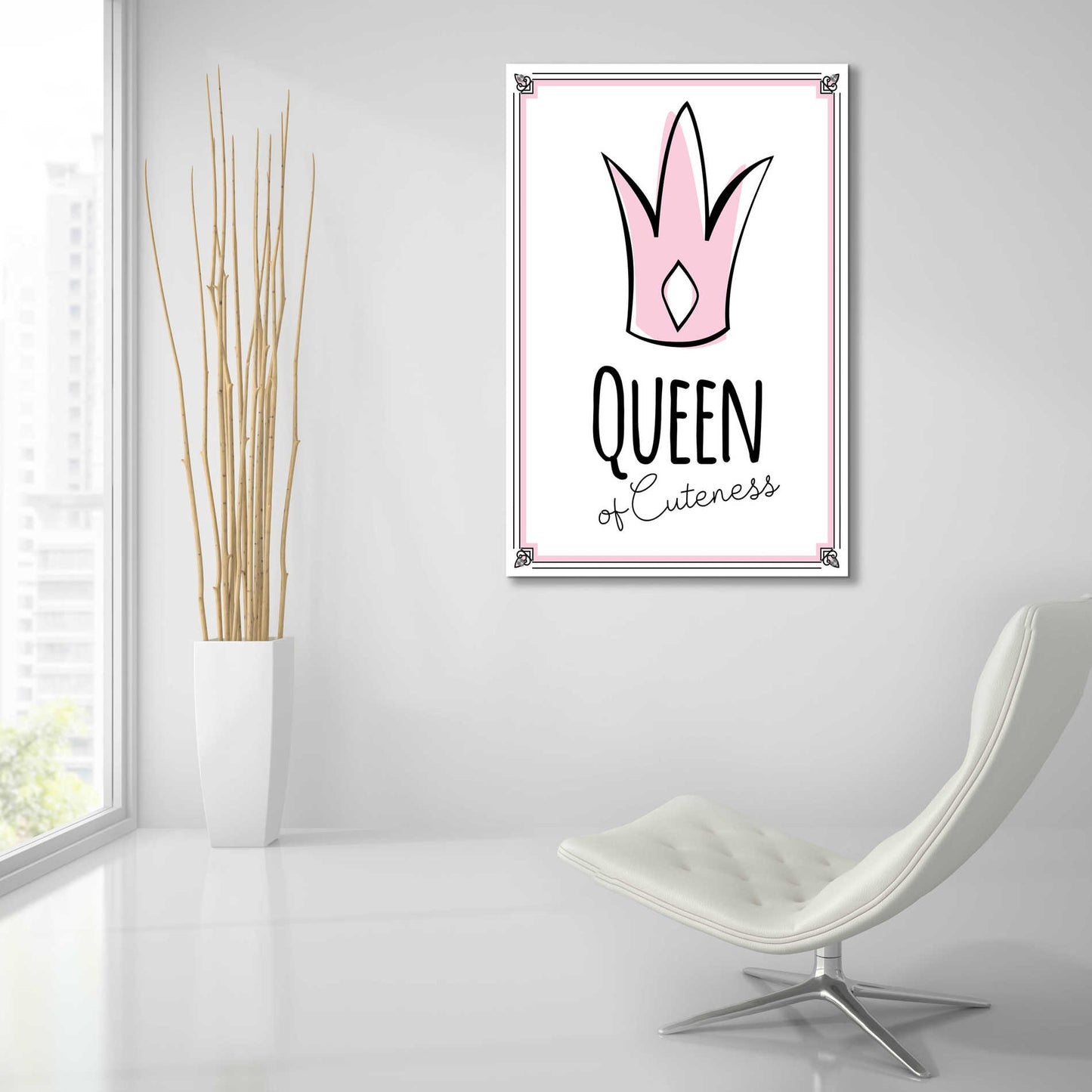 Epic Art 'Queen of Cuteness' by Ayse, Acrylic Glass Wall Art,24x36