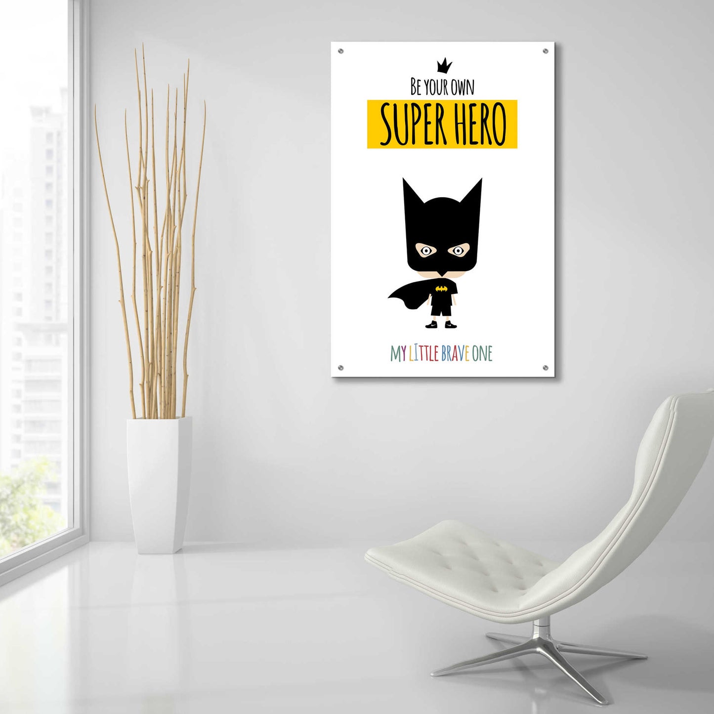 Epic Art 'Superhero One' by Ayse, Acrylic Glass Wall Art,24x36