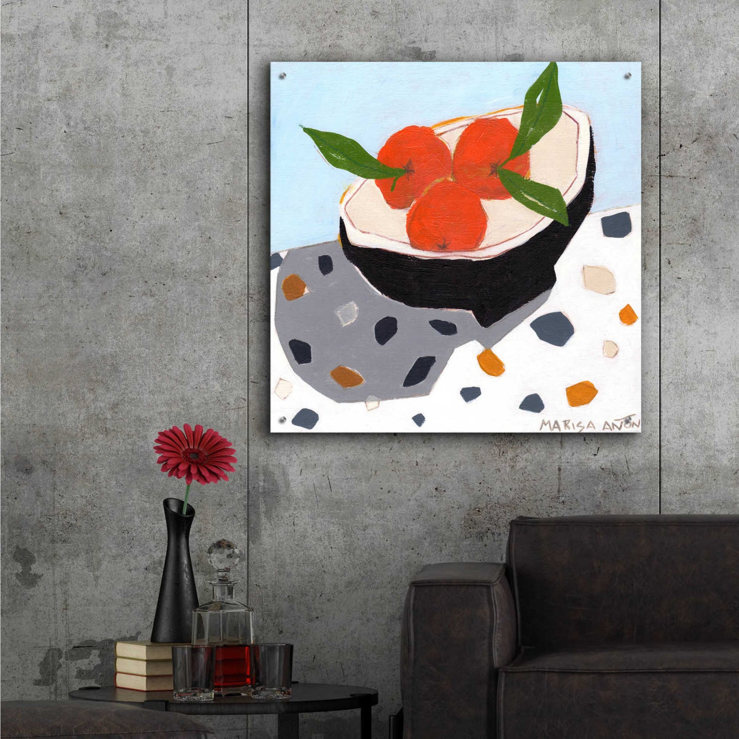 Epic Art 'Valencia Late' by Marisa Anon, Acrylic Glass Wall Art,36x36