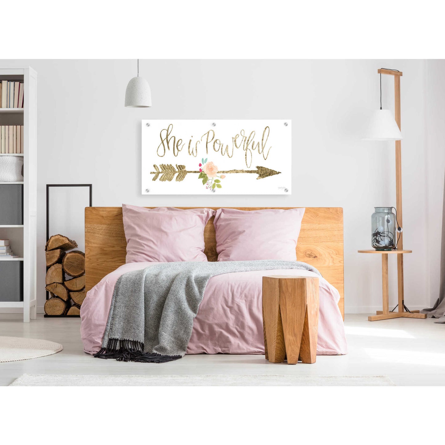 Epic Art 'Girl Power VII' by Jenaya Jackson, Acrylic Glass Wall Art,48x24