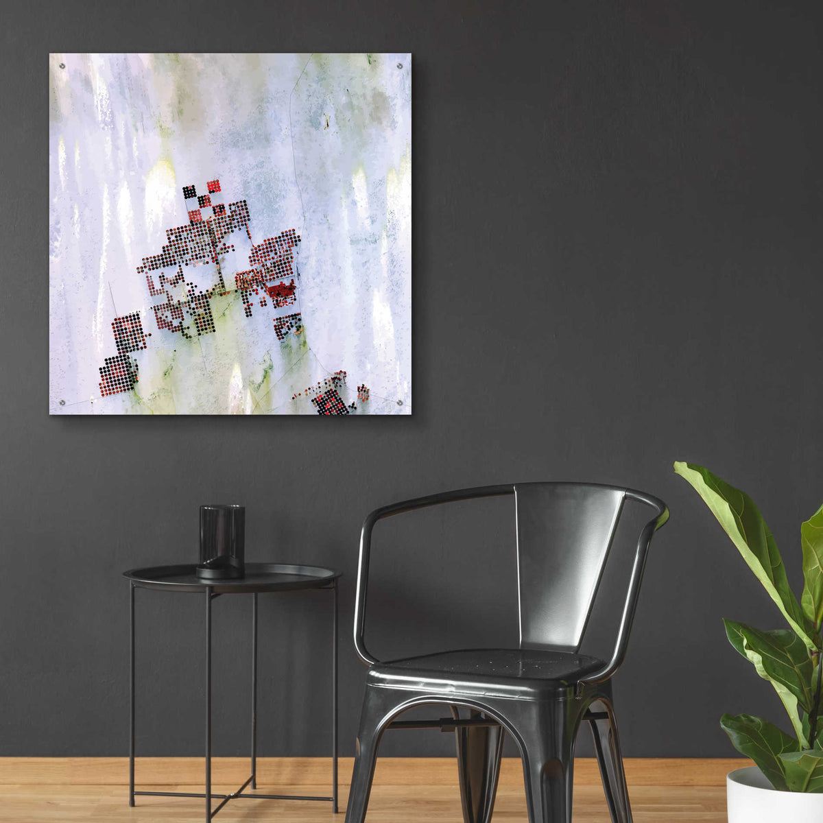 Epic Art 'Geometric Desert' Acrylic Glass Wall Art,36x36