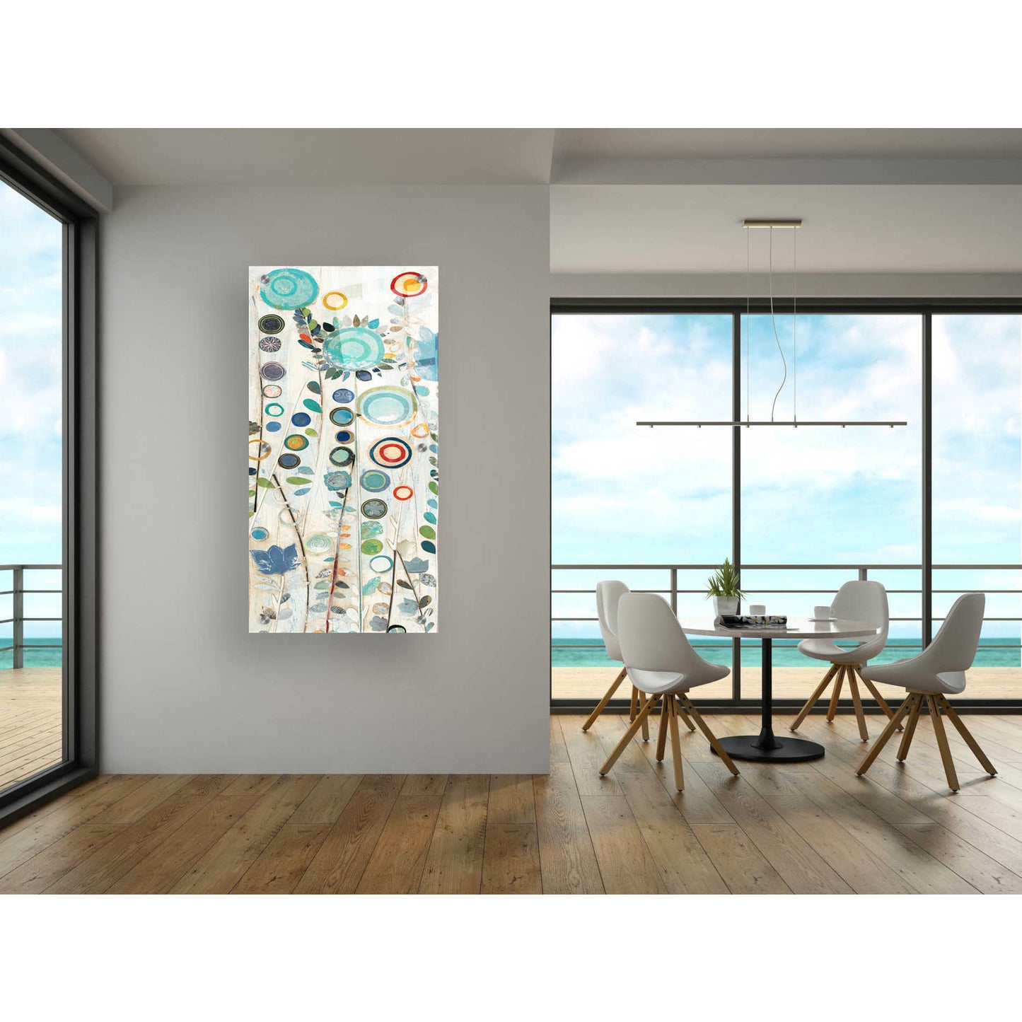 Epic Art 'Ocean Garden I Square Panel I' by Candra Boggs, Acrylic Glass Wall Art,24x48