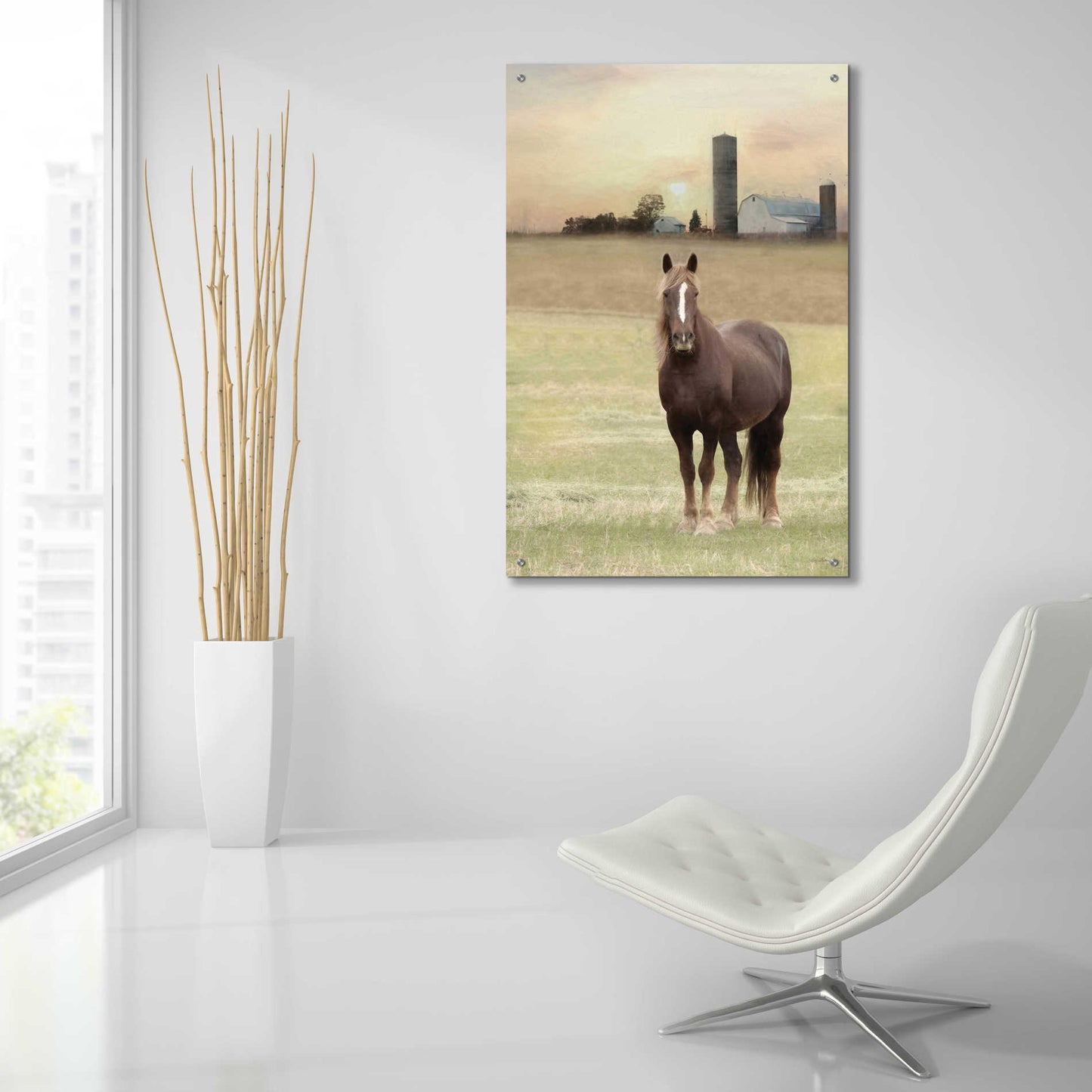 Epic Art 'Jackson Horse' by Lori Deiter Acrylic Glass Wall Art,24x36
