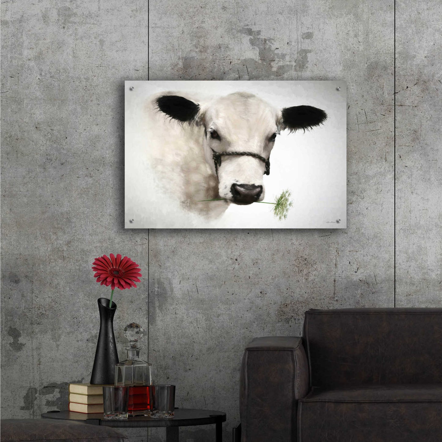 Epic Art 'Flower Girl' by Lori Deiter Acrylic Glass Wall Art,36x24