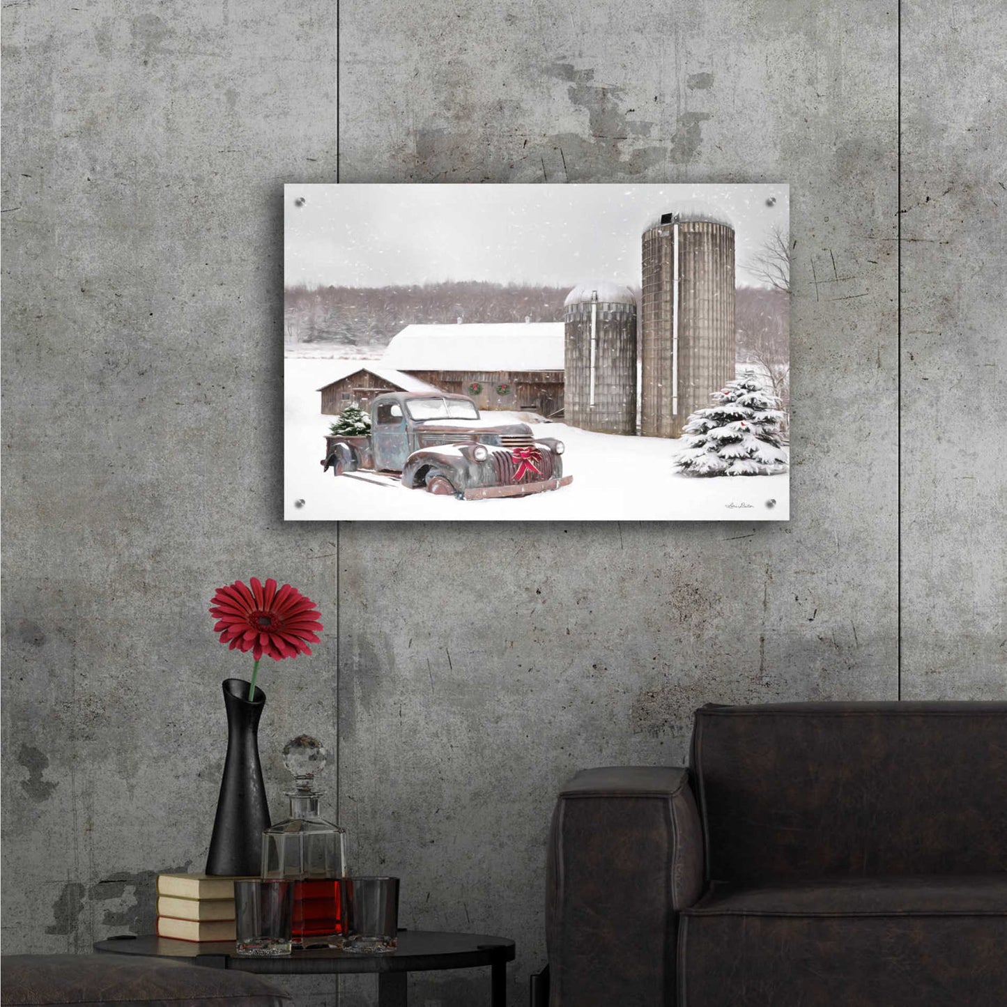 Epic Art 'North Country Christmas' by Lori Deiter Acrylic Glass Wall Art,36x24