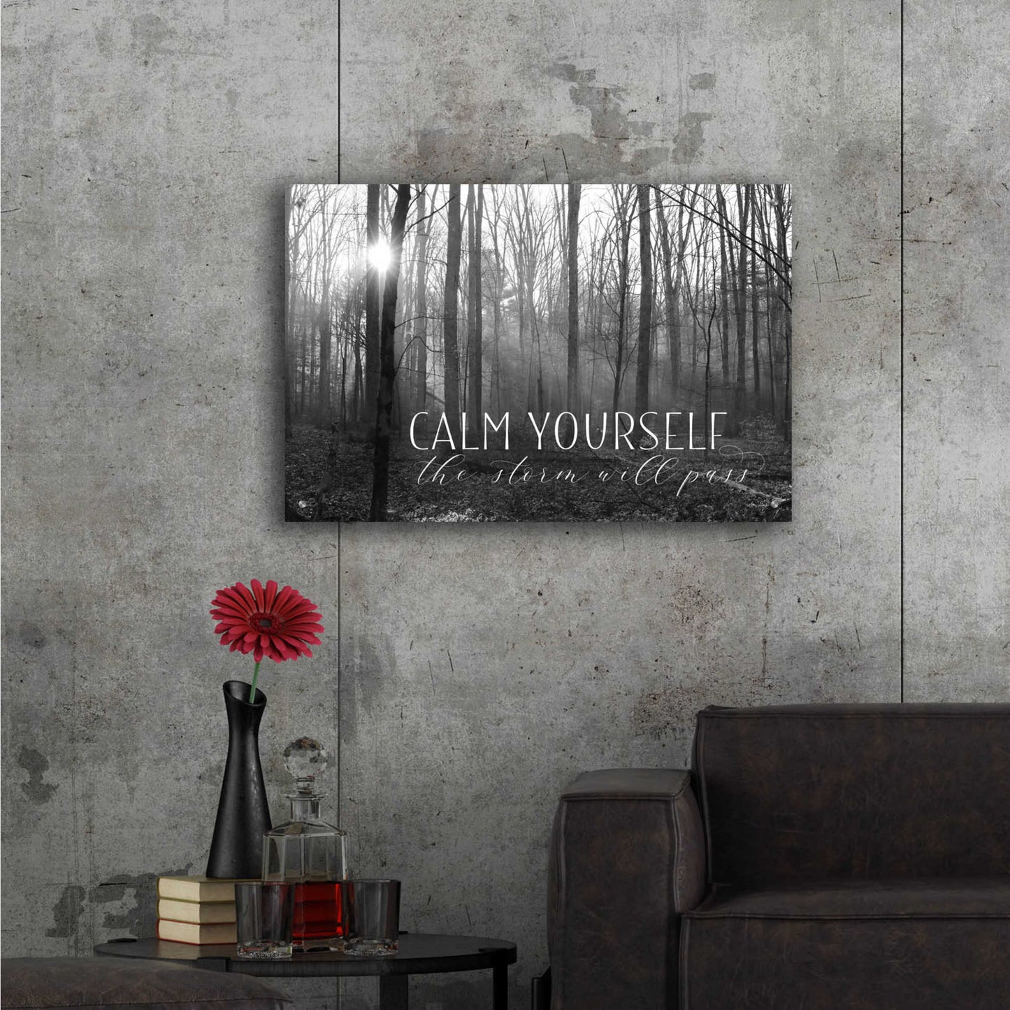 Epic Art 'Calm Yourself' by Lori Deiter Acrylic Glass Wall Art,36x24