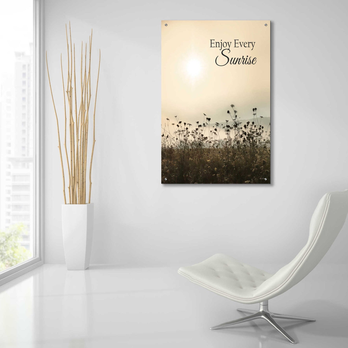 Epic Art 'Enjoy the Sunrise' by Lori Deiter Acrylic Glass Wall Art,24x36