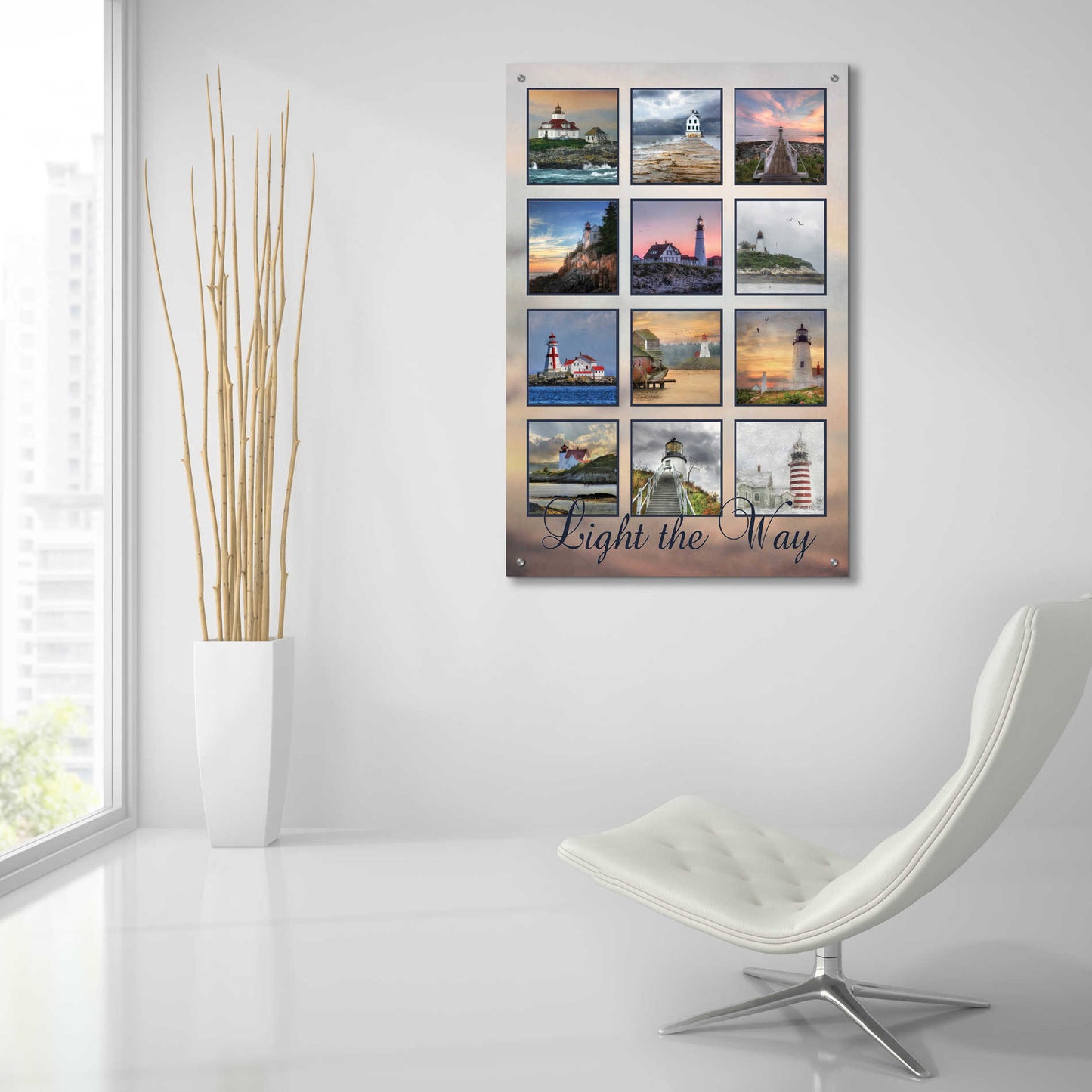 Epic Art 'Light the Way' by Lori Deiter Acrylic Glass Wall Art,24x36