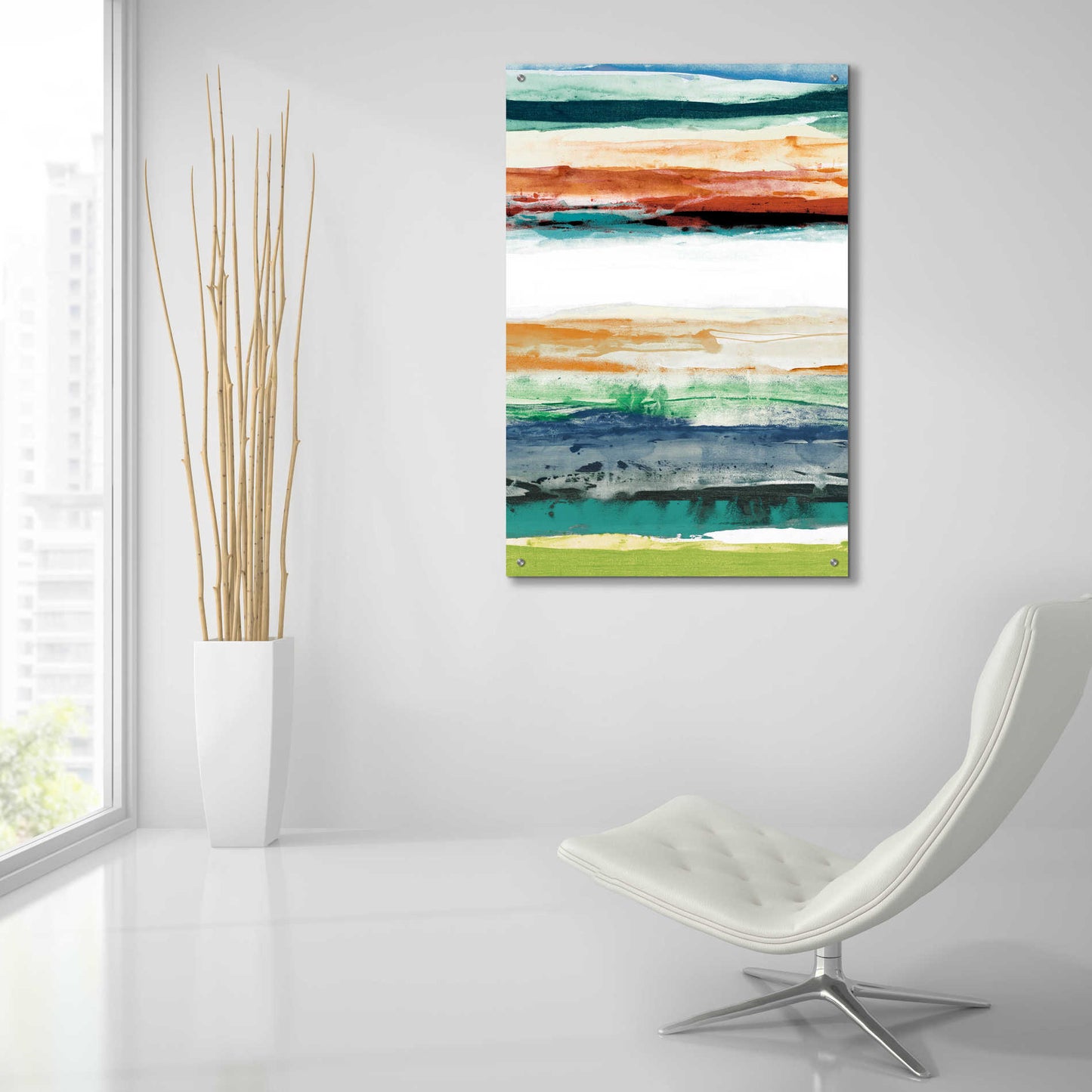 Epic Art 'Primary Descision III' by Sisa Jasper,' Acrylic Glass Wall Art,24x36