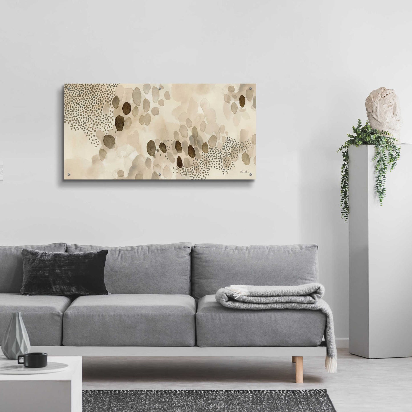 Epic Art 'Natural Abstract II' by Laura Horn, Acrylic Glass Wall Art,48x24