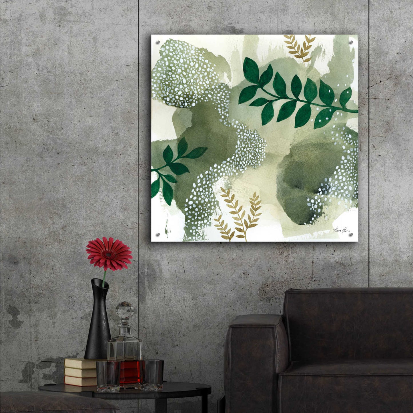 Epic Art 'Woodland Walk IV' by Laura Horn, Acrylic Glass Wall Art,36x36